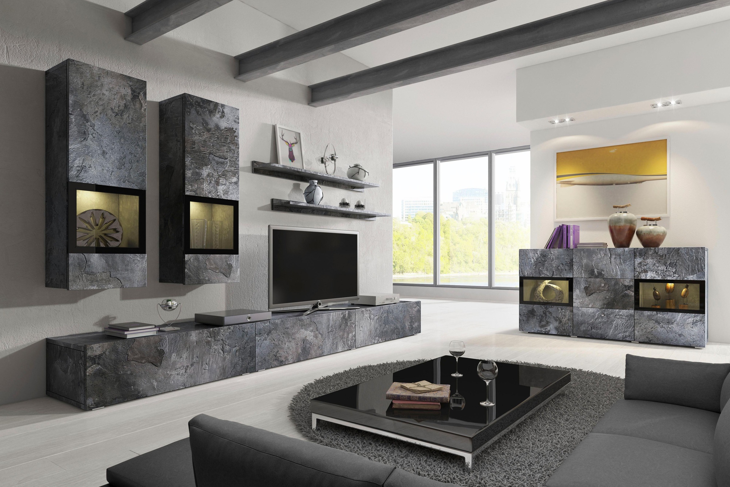 Helvetia Sideboard »Baros«, Breite 132 cm