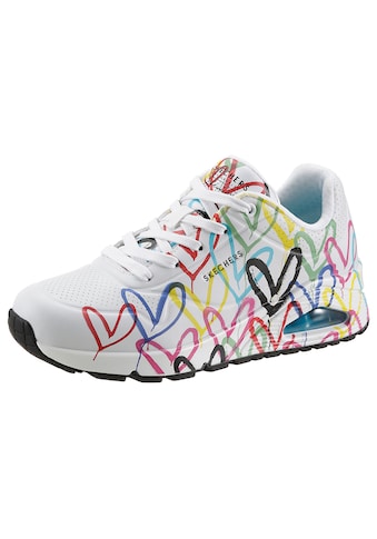 Wedgesneaker »UNO-SPREAD THE LOVE«, mit auffälligem Graffiti-Print, Freizeitschuh,...