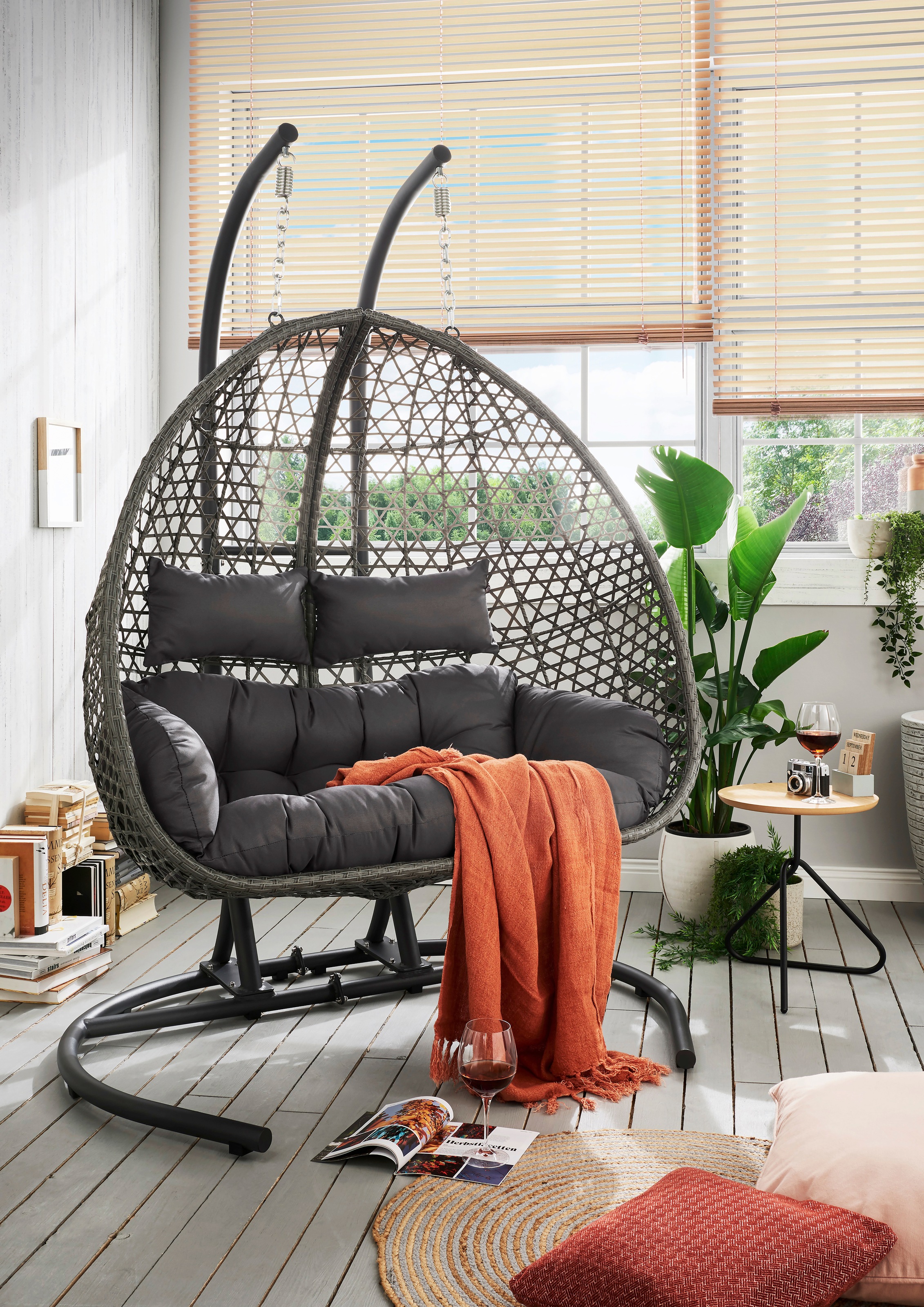 Destiny Hängesessel »COCO DROP DOUBLE«, mixed grey