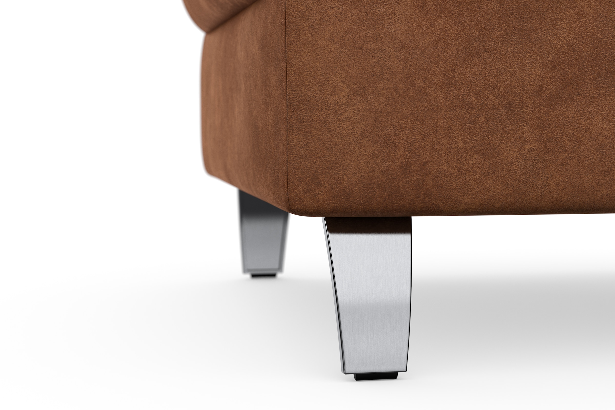 sit&more Stauraumhocker »Grenoble«, mit Stauraum und satinierten Füßen