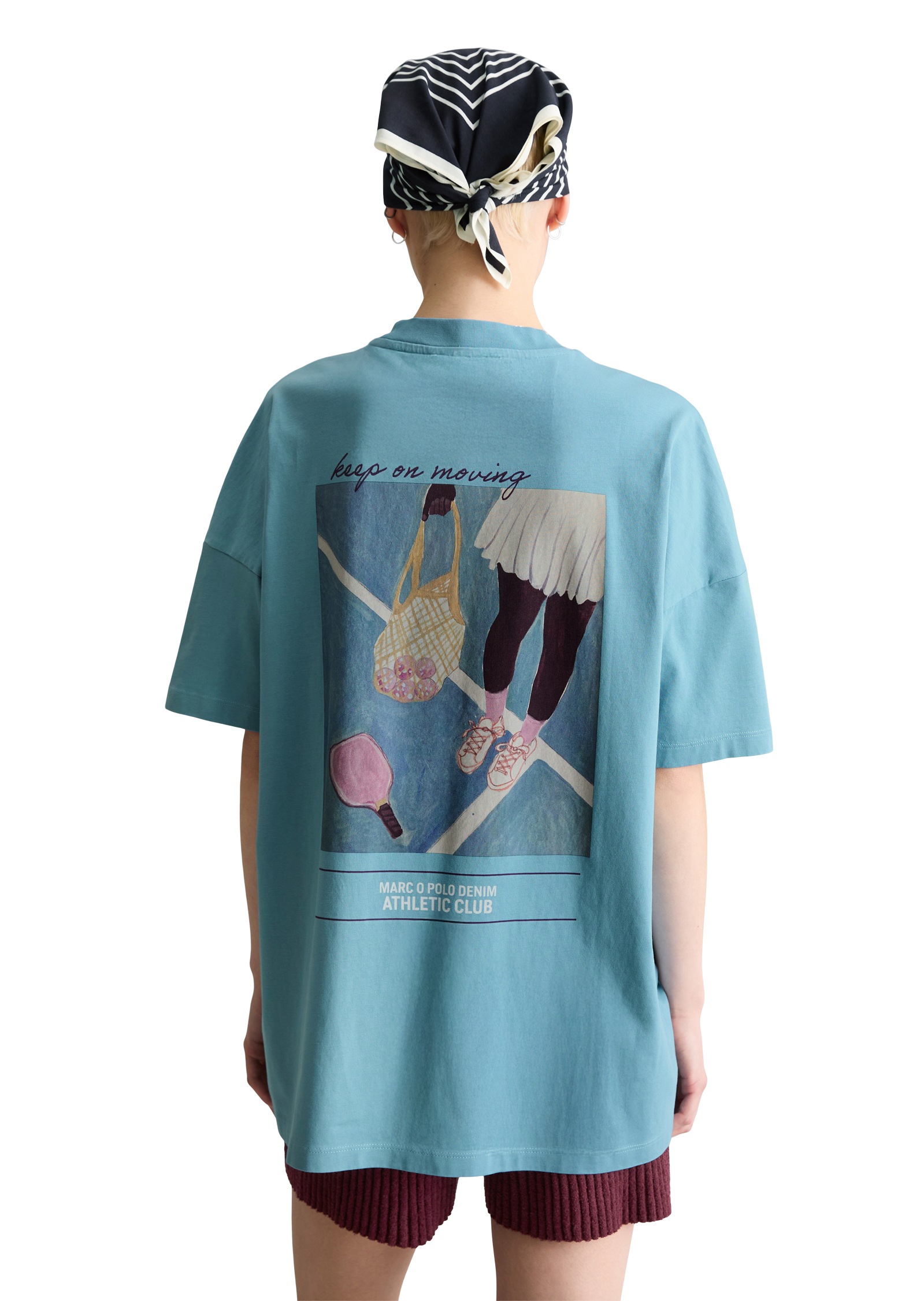 Marc O'Polo DENIM T-Shirt oversized aus Heavy Jersey, großer Rückenprint