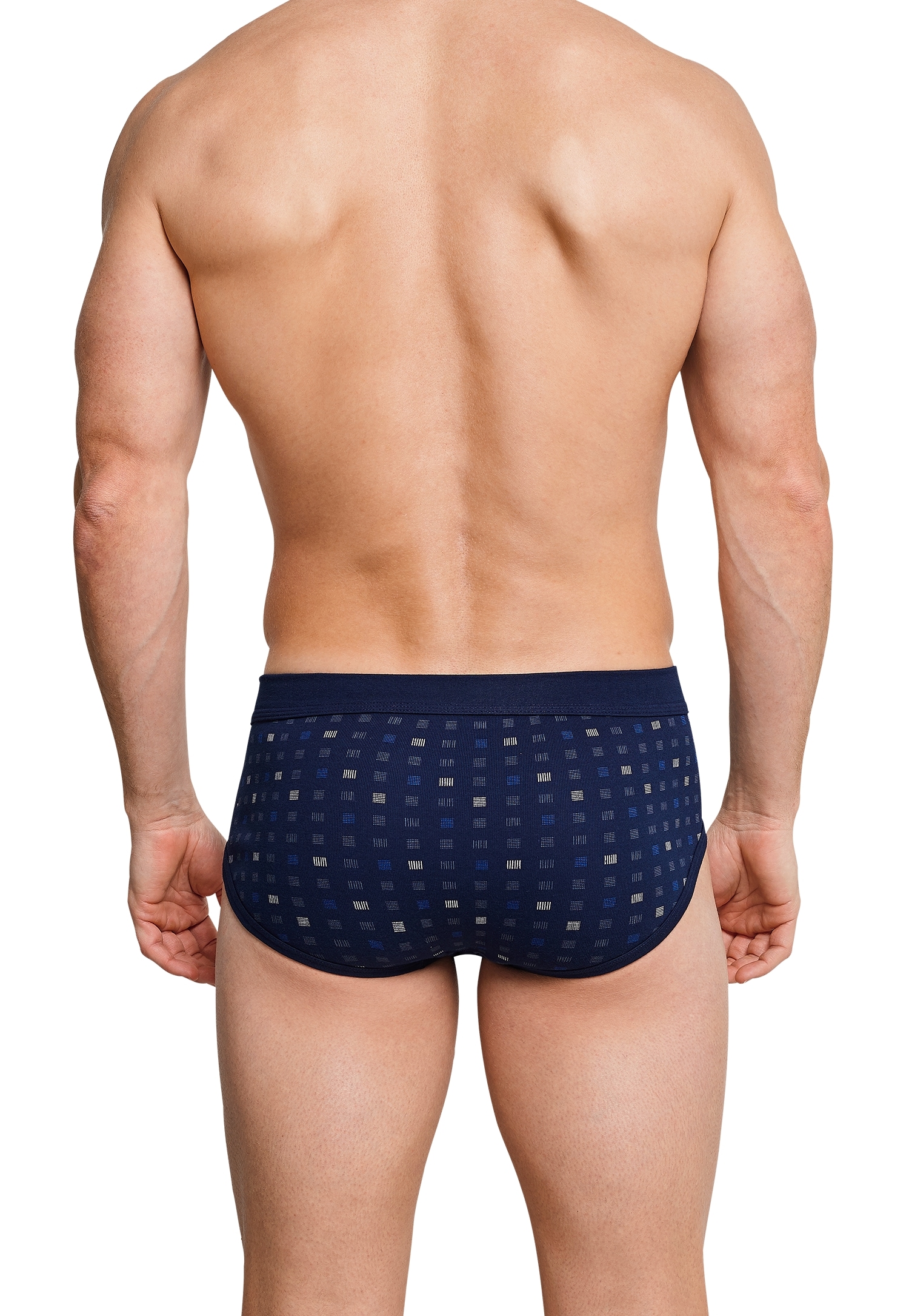 Schiesser Slip »Essentials«, (2er Pack), mit Eingriff, Feinripp-Qualität, Softbund, kariert, Baumwolle