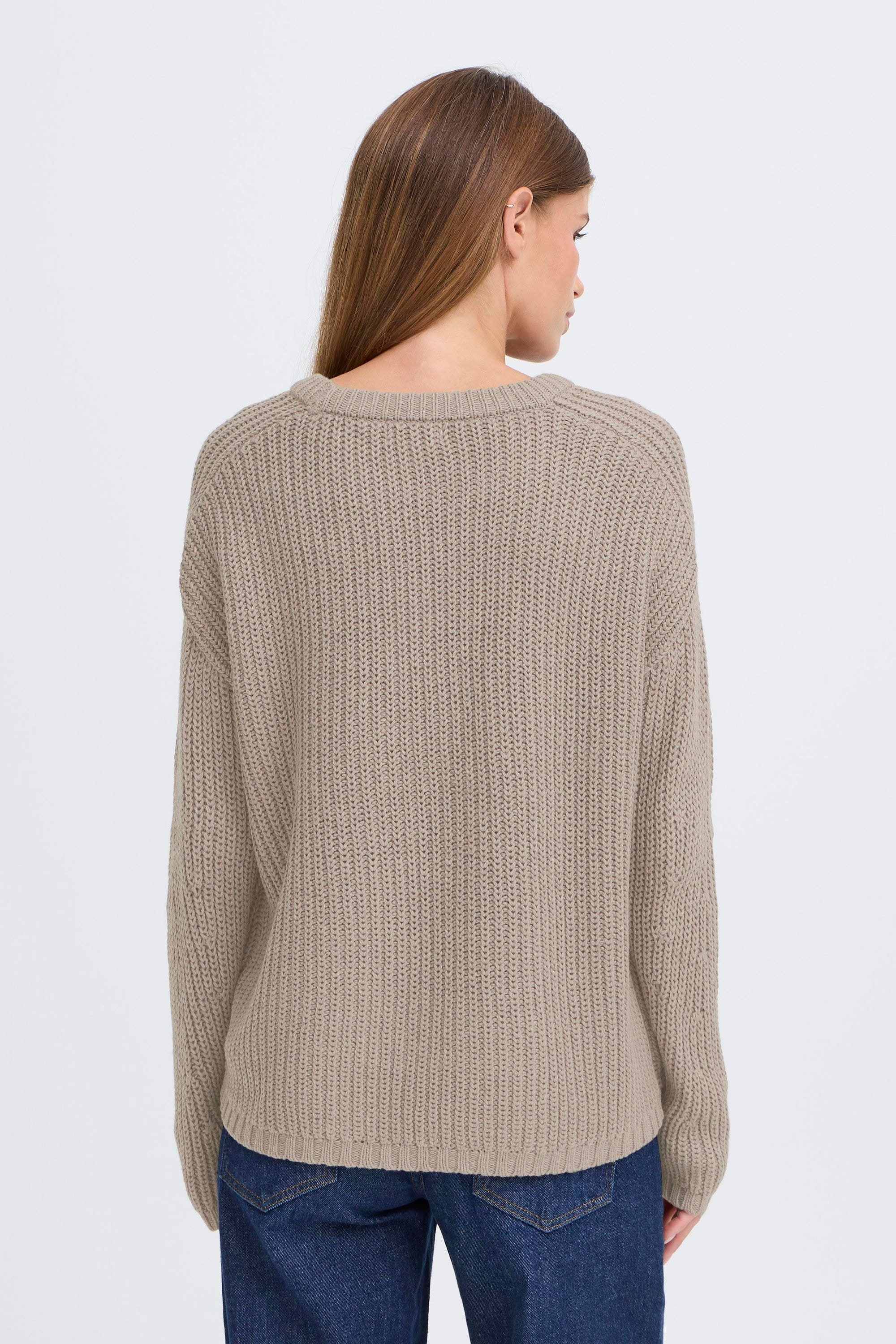 OXMO Strickfleece-Pullover »Strickpullover OXKanna«