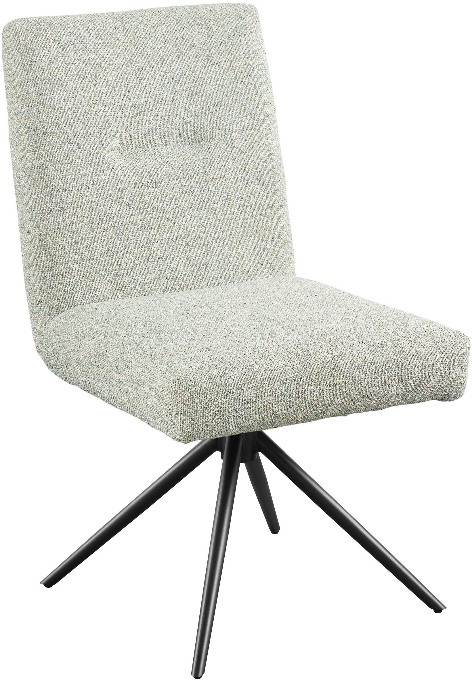 set one by Musterring Esszimmerstuhl »Tracy«, (Packung), Webstoff, 2er-Set, Stativgestell schwarz, Sitz aus Webstoff, B52 x T65 cm