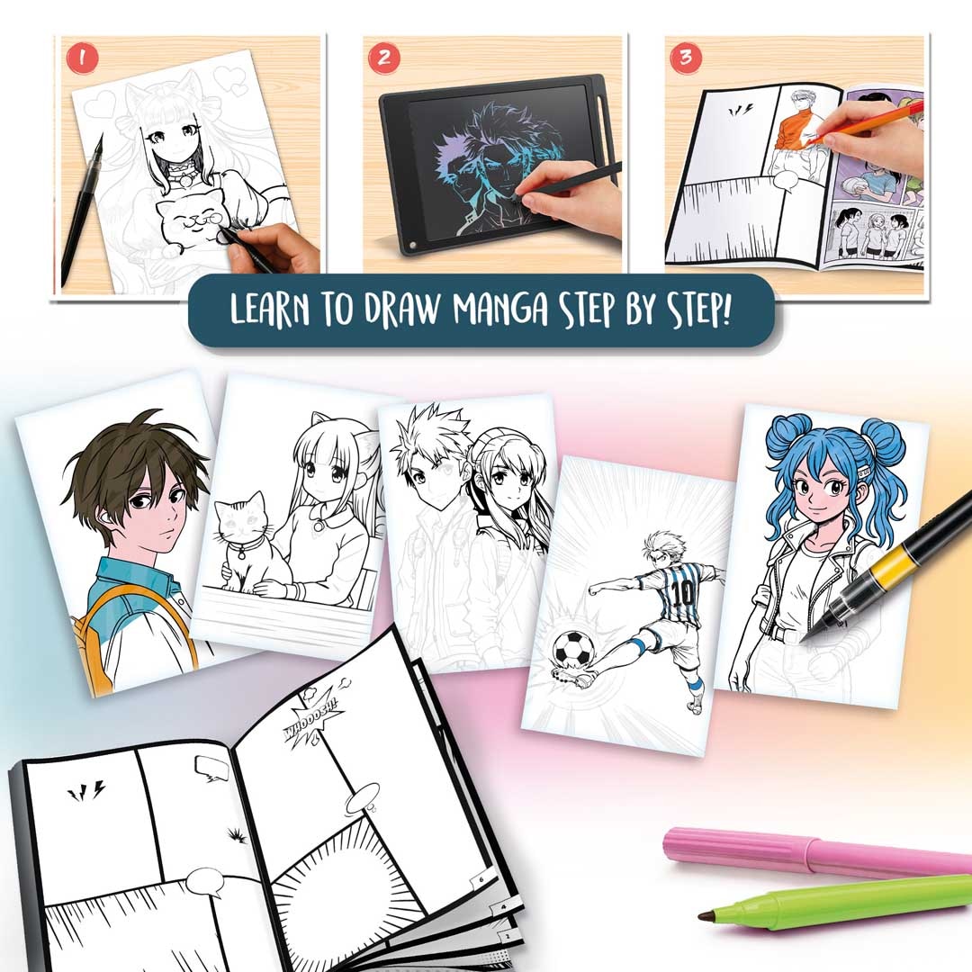 Lisciani Malvorlage »Kids Art - Manga Lab«