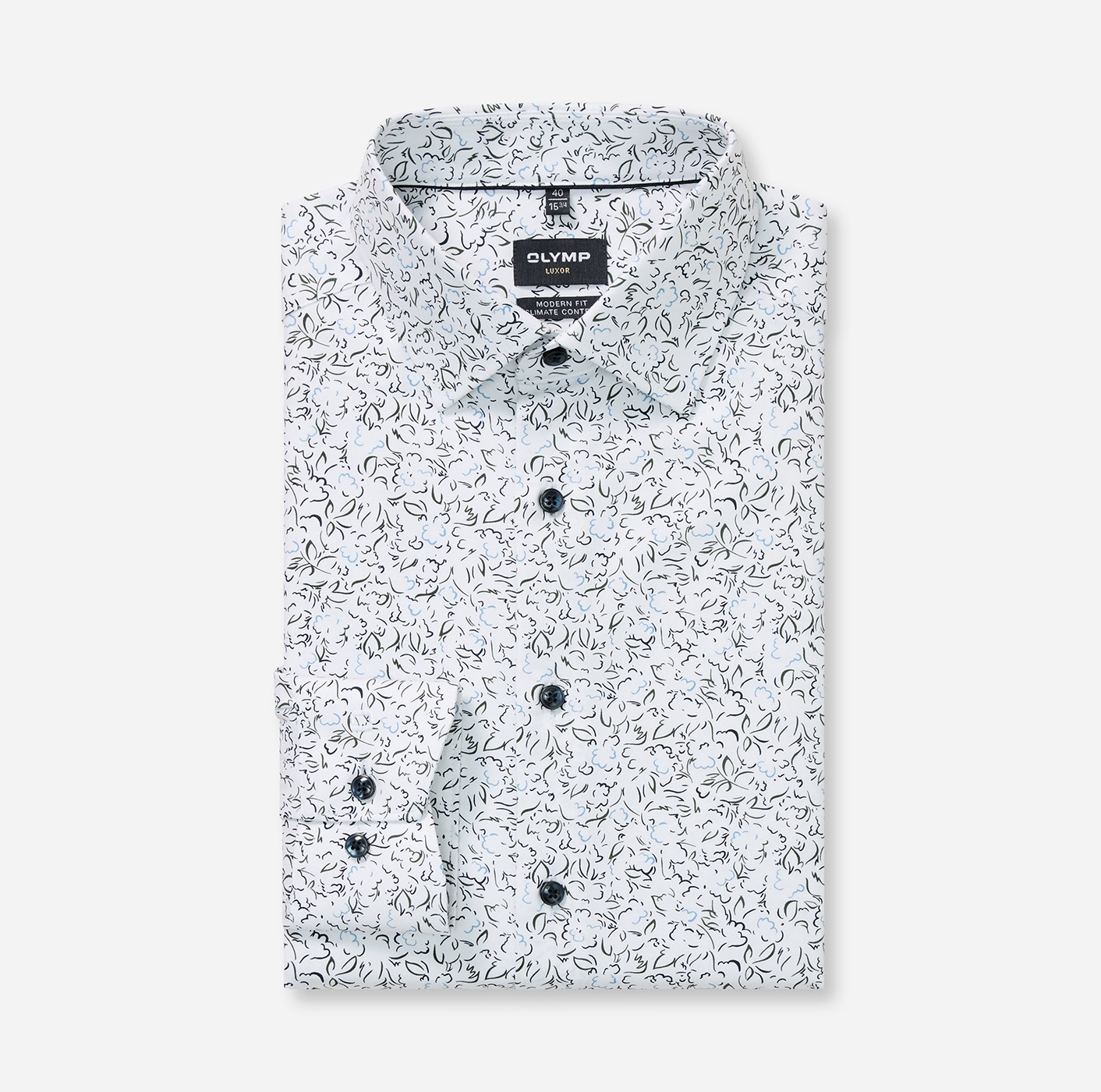 OLYMP Langarmhemd »Luxor« modern fit, Businesshemd, New Kentkragen