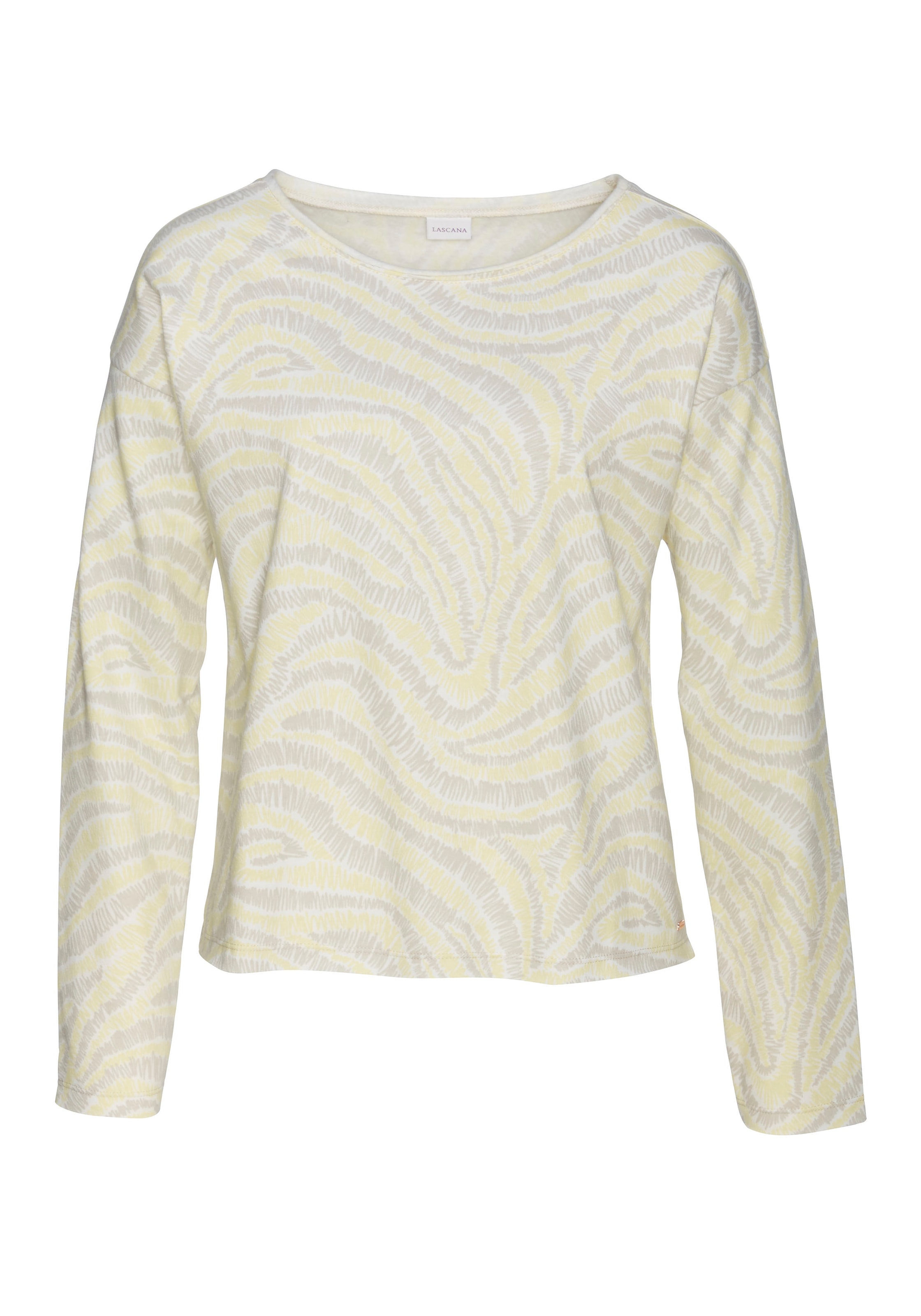 LASCANA Sweatshirt, mit Statement Druck, Loungeanzug