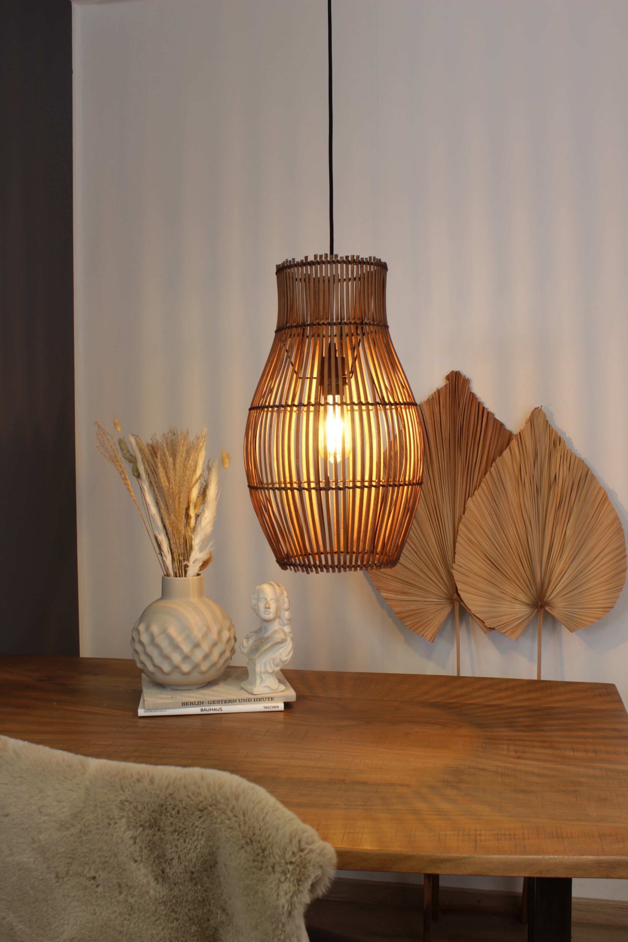ECO-LIGHT Pendelleuchte »Bamboo«, 1 flammig, Leuchtmittel E27 | ohne Leuchtmittel