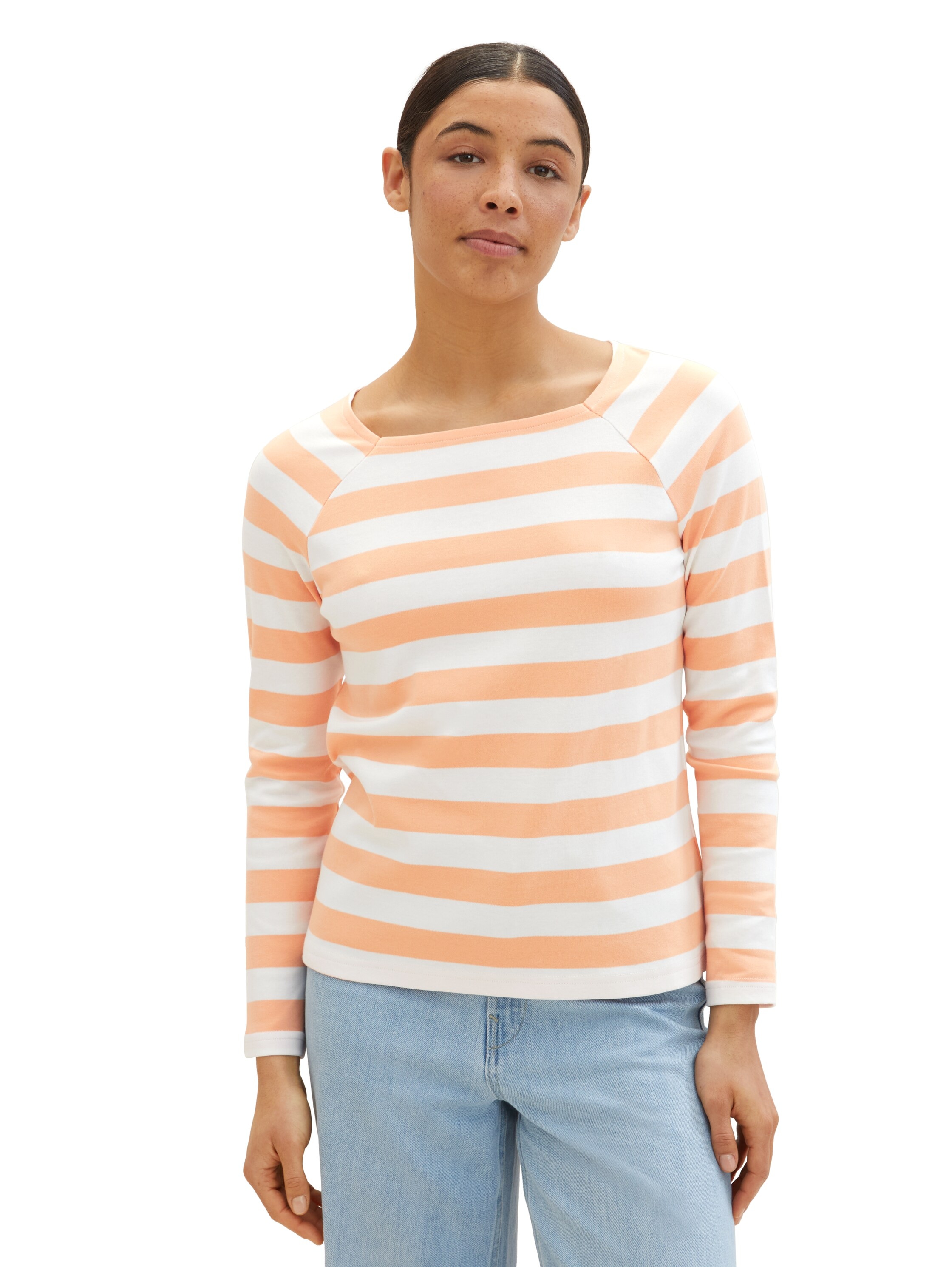 TOM TAILOR Langarmshirt, in Streifen-Optik