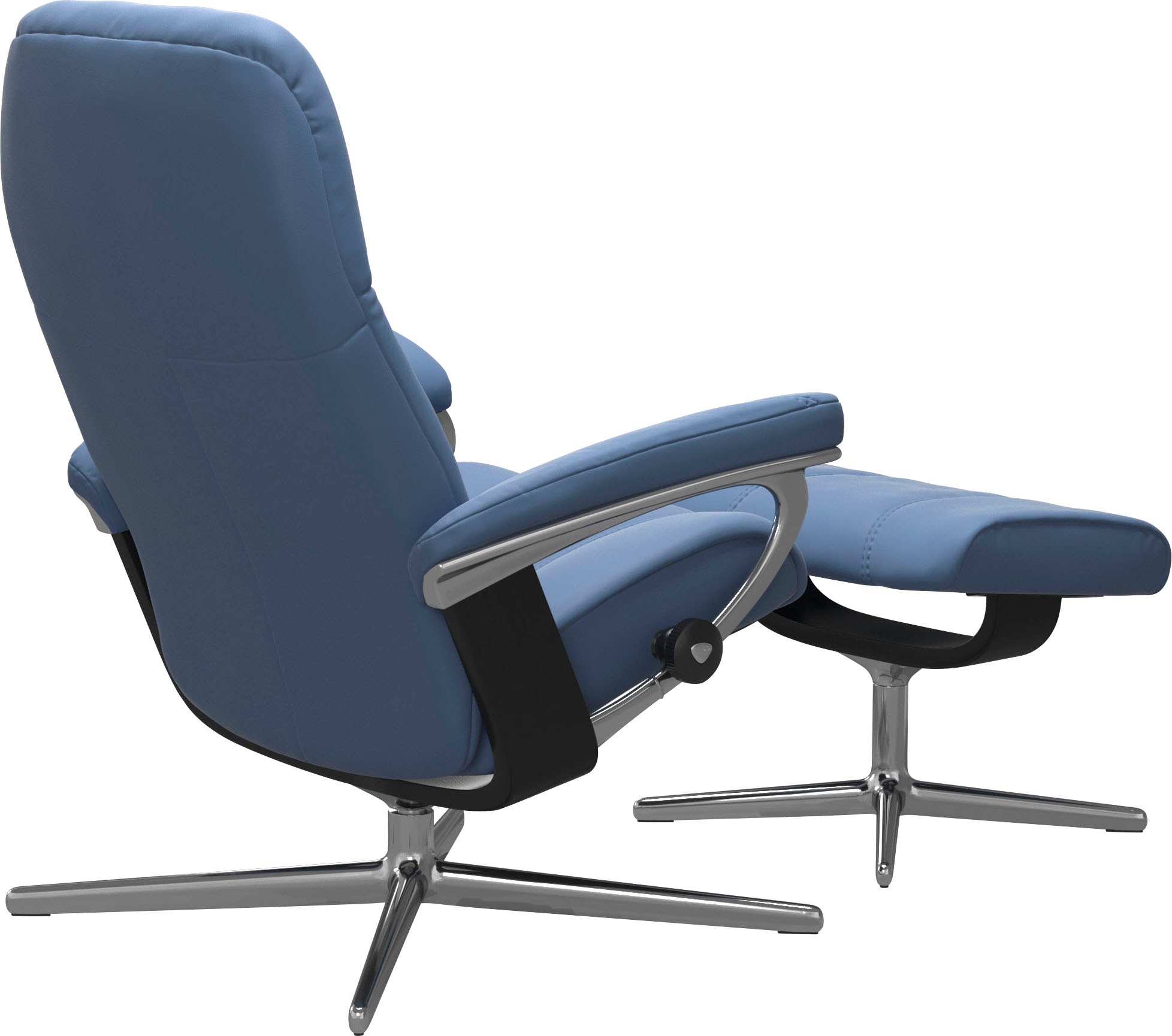 Stressless® Fußhocker »Consul«, mit Cross Base, Größe S, M & L, Holzakzent Schwarz