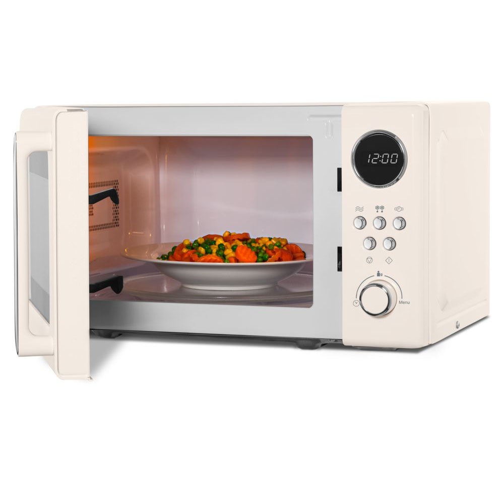 Medion® Mikrowelle »MD 15000 beige«, Mikrowelle, 1050 W, im Retro-Design, 800 Watt, 5 Leistungsstufen