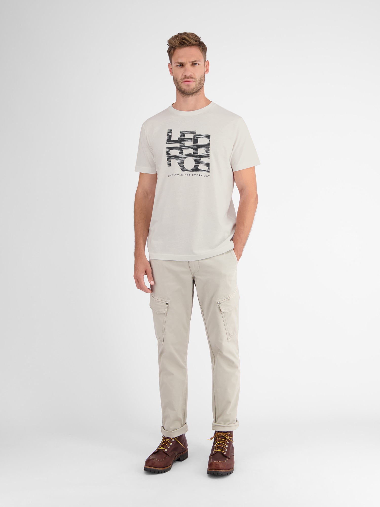 LERROS T-Shirt »LERROS T-Shirt mit LERROS Print«