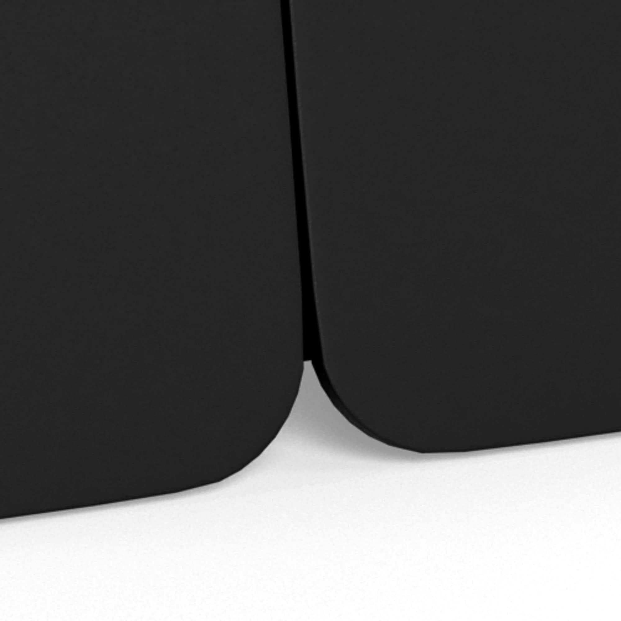 ACTONA GROUP Couchtisch »Salinas, Sofatisch, Tisch, Beistelltisch« B/T/H: 80x80x48 cm,  weiße Keramikplatte, abgerunde Ecken, schwarzer Stahlfuß