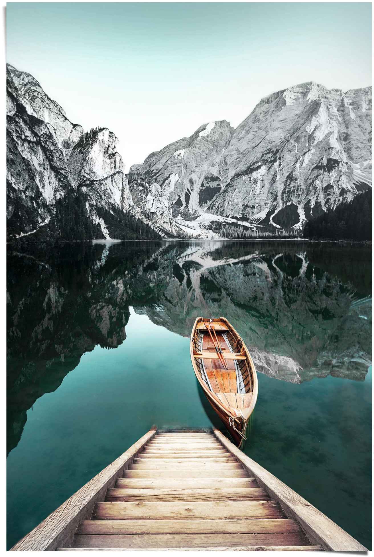 Reinders! Poster »Berg See Rocky Mountains - Glacier - Winter«, (1 St.)