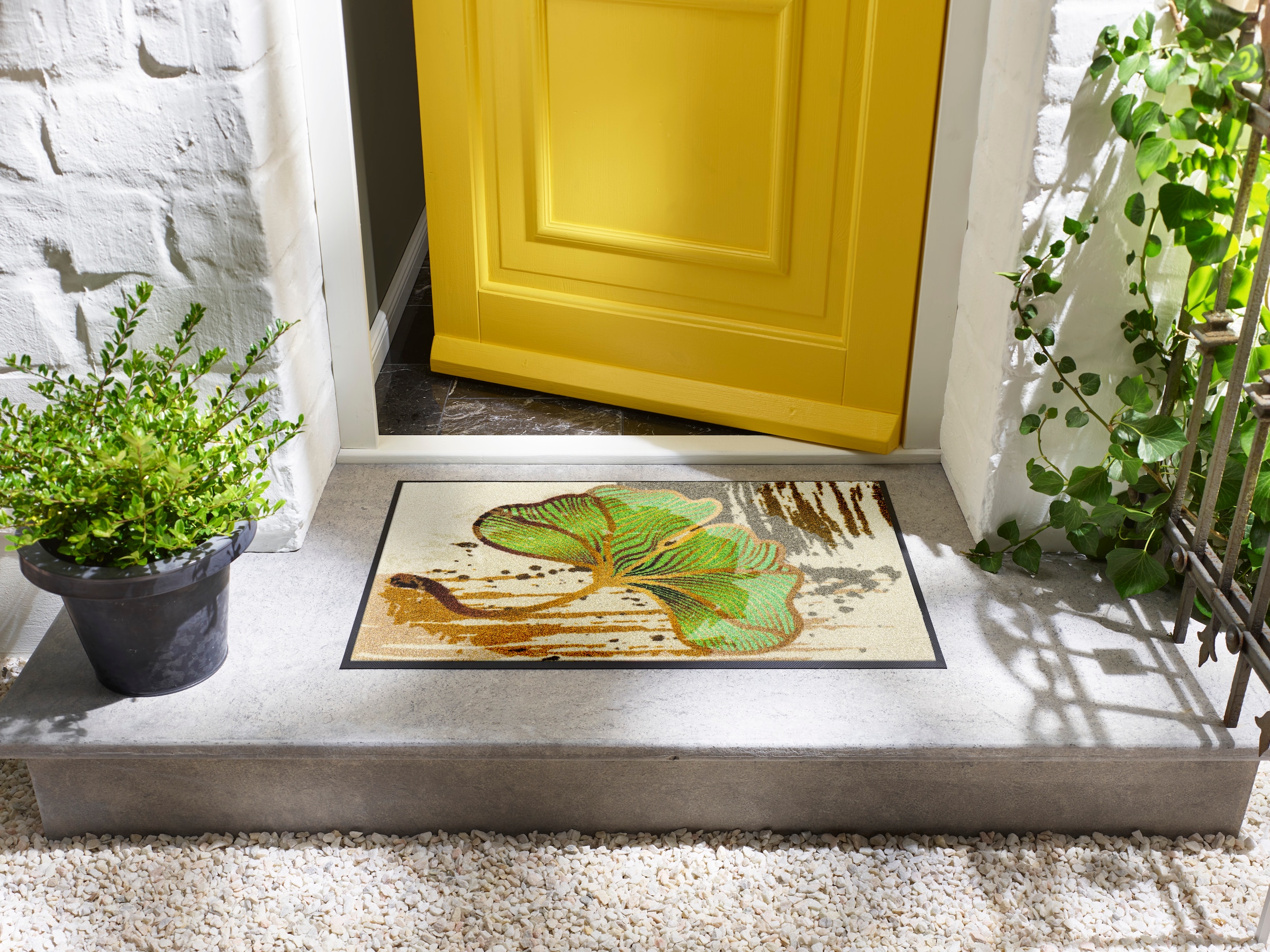 wash+dry by Kleen-Tex Fußmatte »Greengko« rechteckig 7 mm Höhe