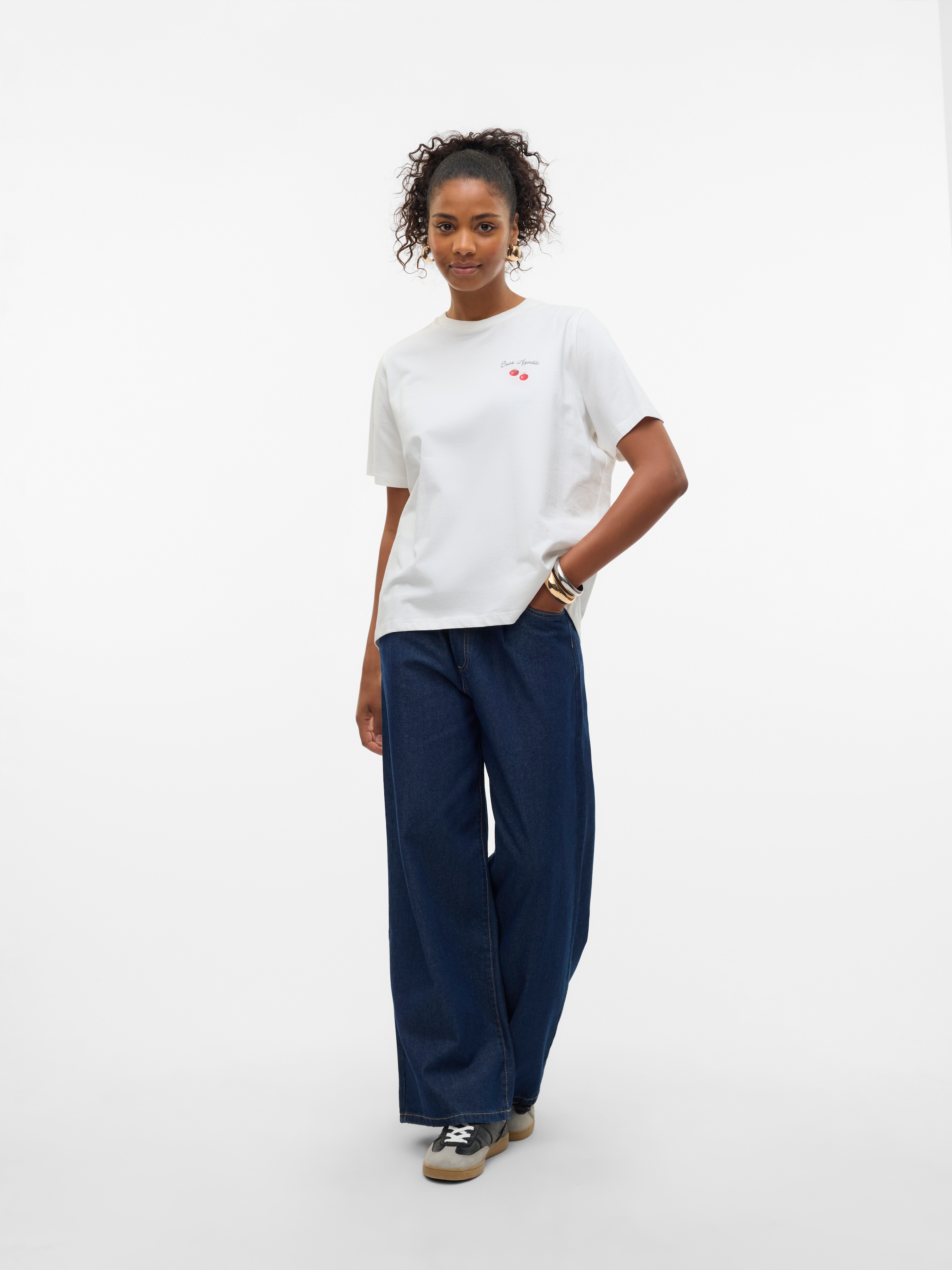 Vero Moda T-Shirt »VMAYA CATY SS TOP BOX JRS GA«