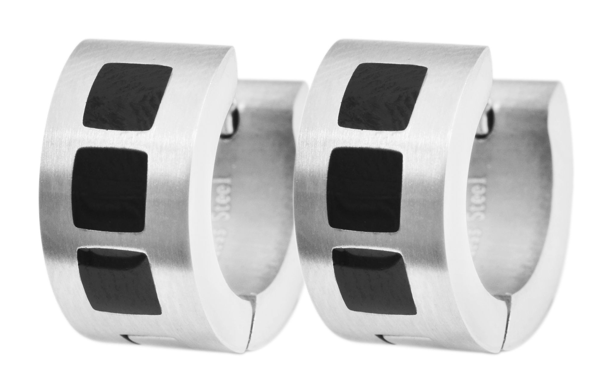 Adelia´s Paar Creolen »Damen Ohrringe ¿ Klappcreole aus Edelstahl«