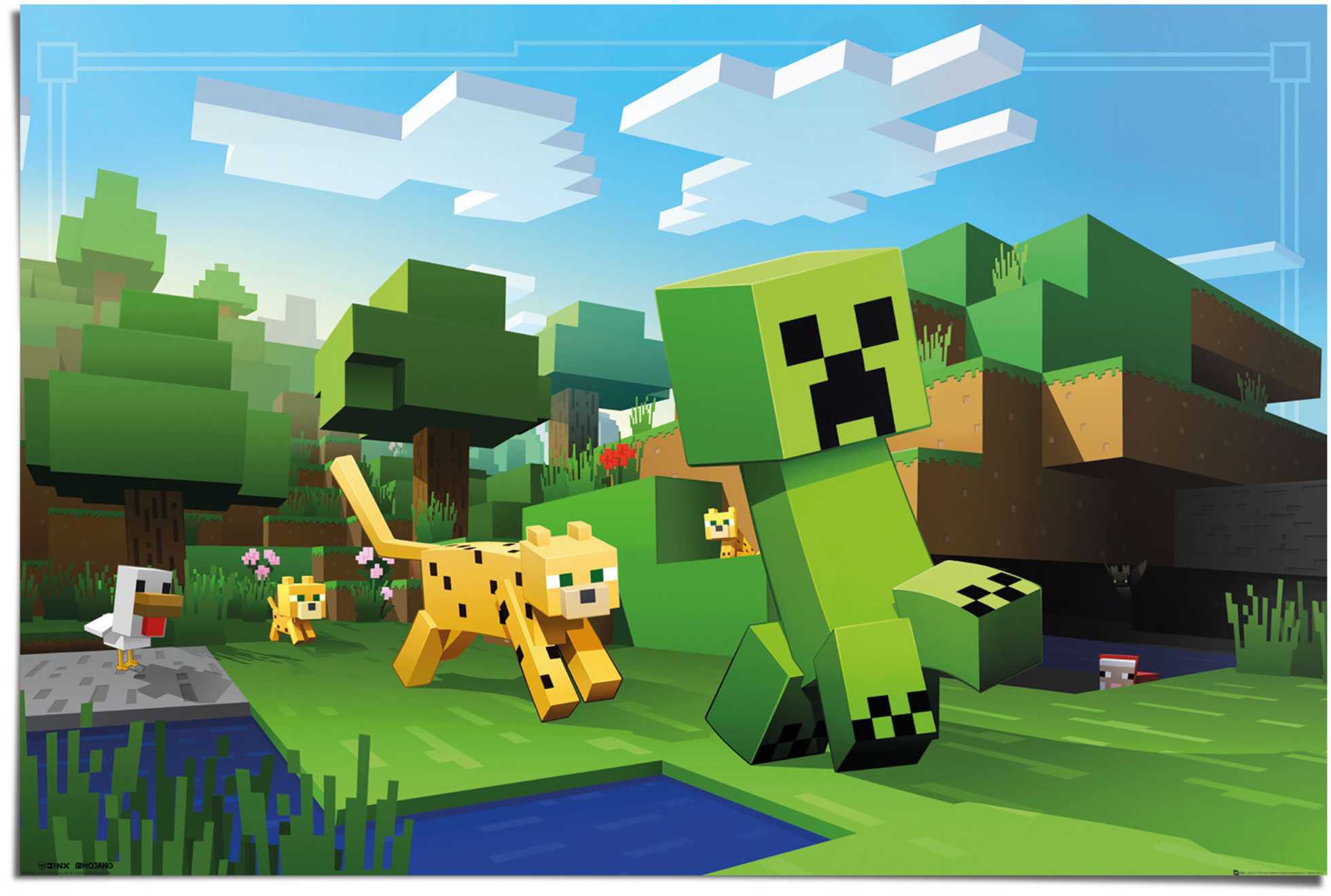 Reinders! Poster »Poster Minecraft«, Spiele, (1 St.)
