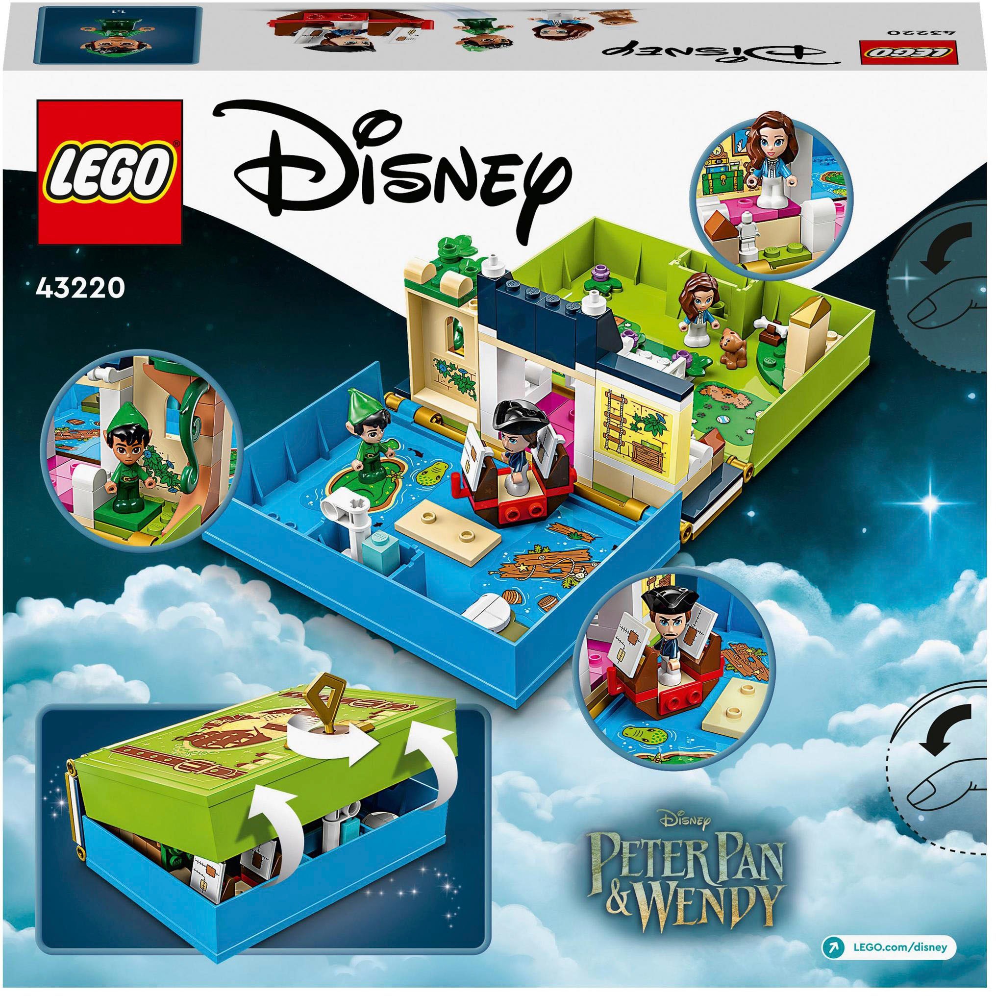 LEGO® Konstruktionsspielsteine »Peter Pan & Wendy Märchenbuch-Abenteuer (43220), LEGO® Disney Classic«, (111 St.)