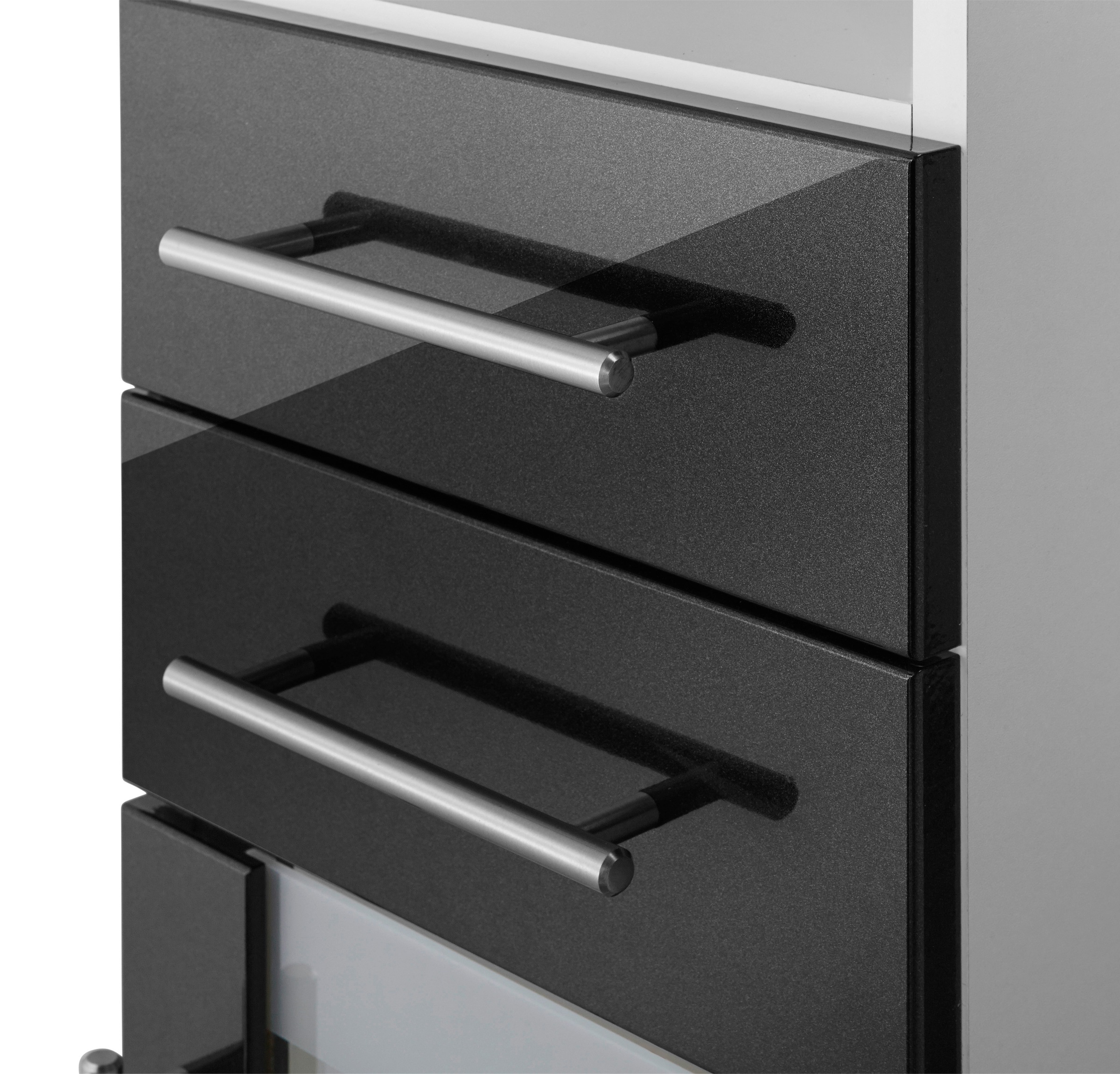 welltime Midischrank »Jaca«, Breite 30 cm, mit MDF Hochglanz-Fronten