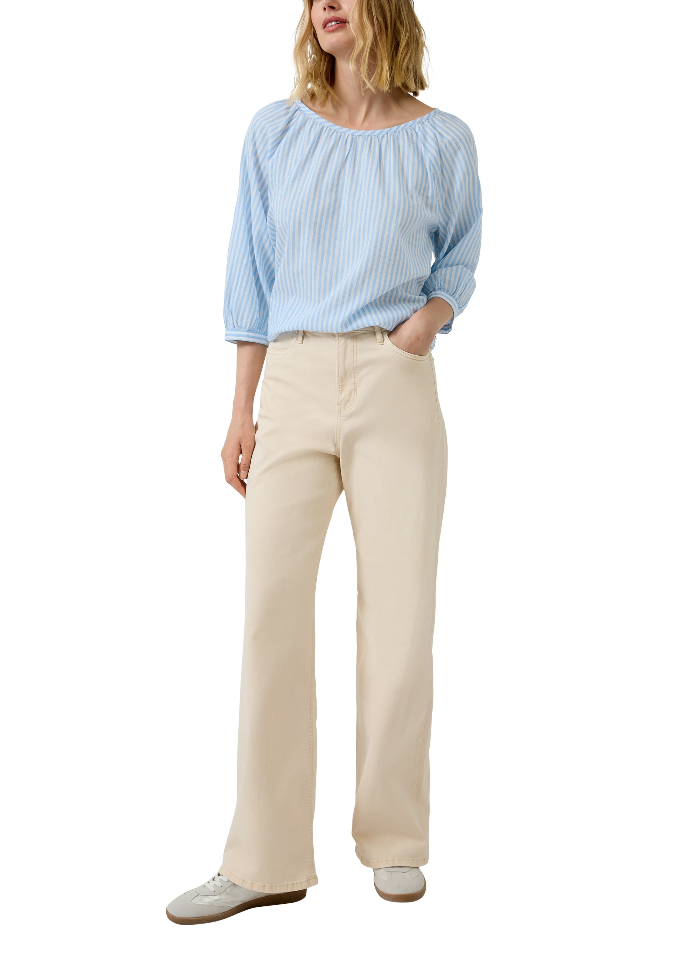 s.Oliver Klassische Bluse mit Streifen Muster