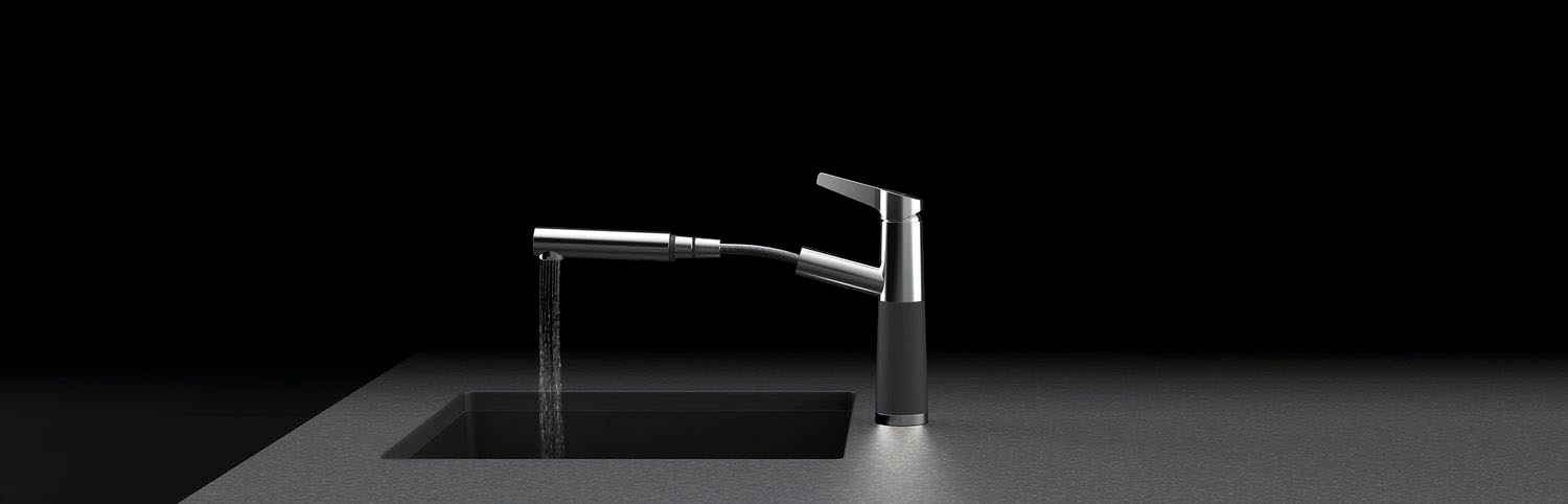 Schock Küchenarmatur »SC-510 SB« ausziehbar, Strahl-Brause, Rückflussverhinderer, Schwenkbereich 120°