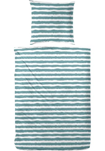 Primera Bettwäsche »Baumwoll-Bettwäsche Uni-Streifen«, mit einem modernen Streifenmuster kaufen