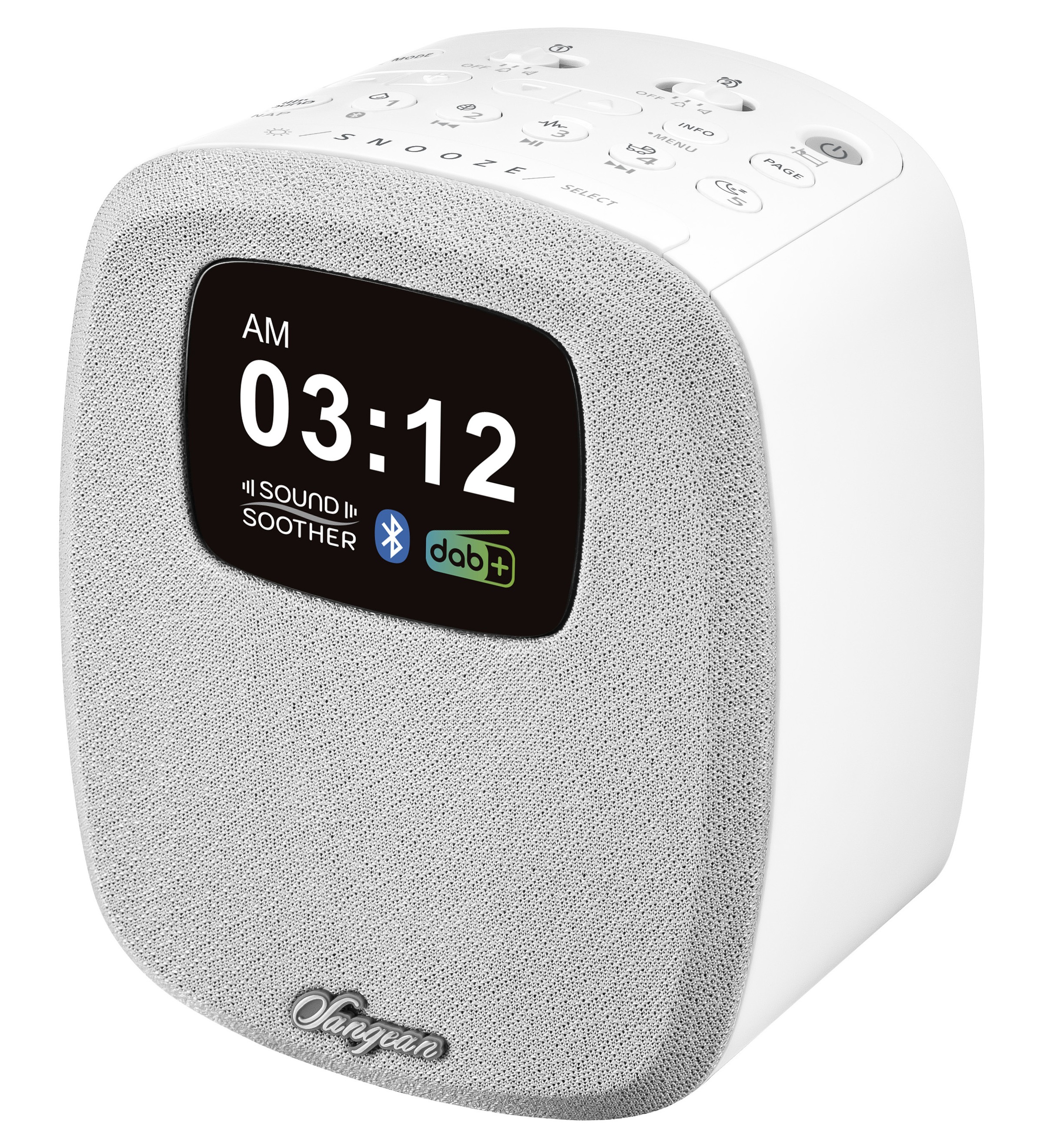 Sangean Uhrenradio »DCR-83« (A2DP Bluetooth | AVRCP Bluetooth FM-Tuner mit RDS ) DAB+, Farbdisplay, Bluetooth, USB zum Aufladen des Smartphones