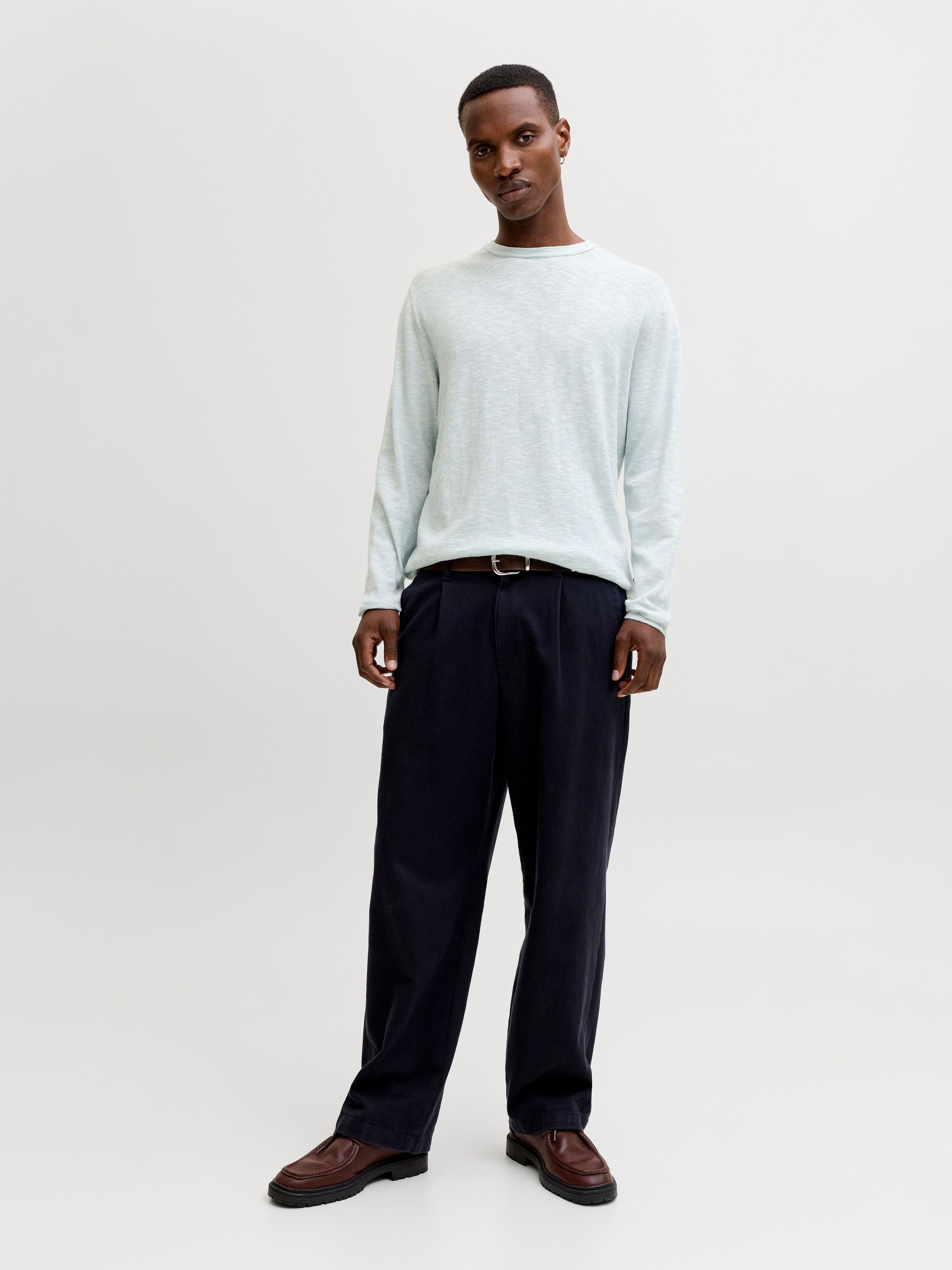 Jack & Jones Rundhalspullover »JJESUMMER KNIT CREW NECK SN« mit Rundhalsausschnitt