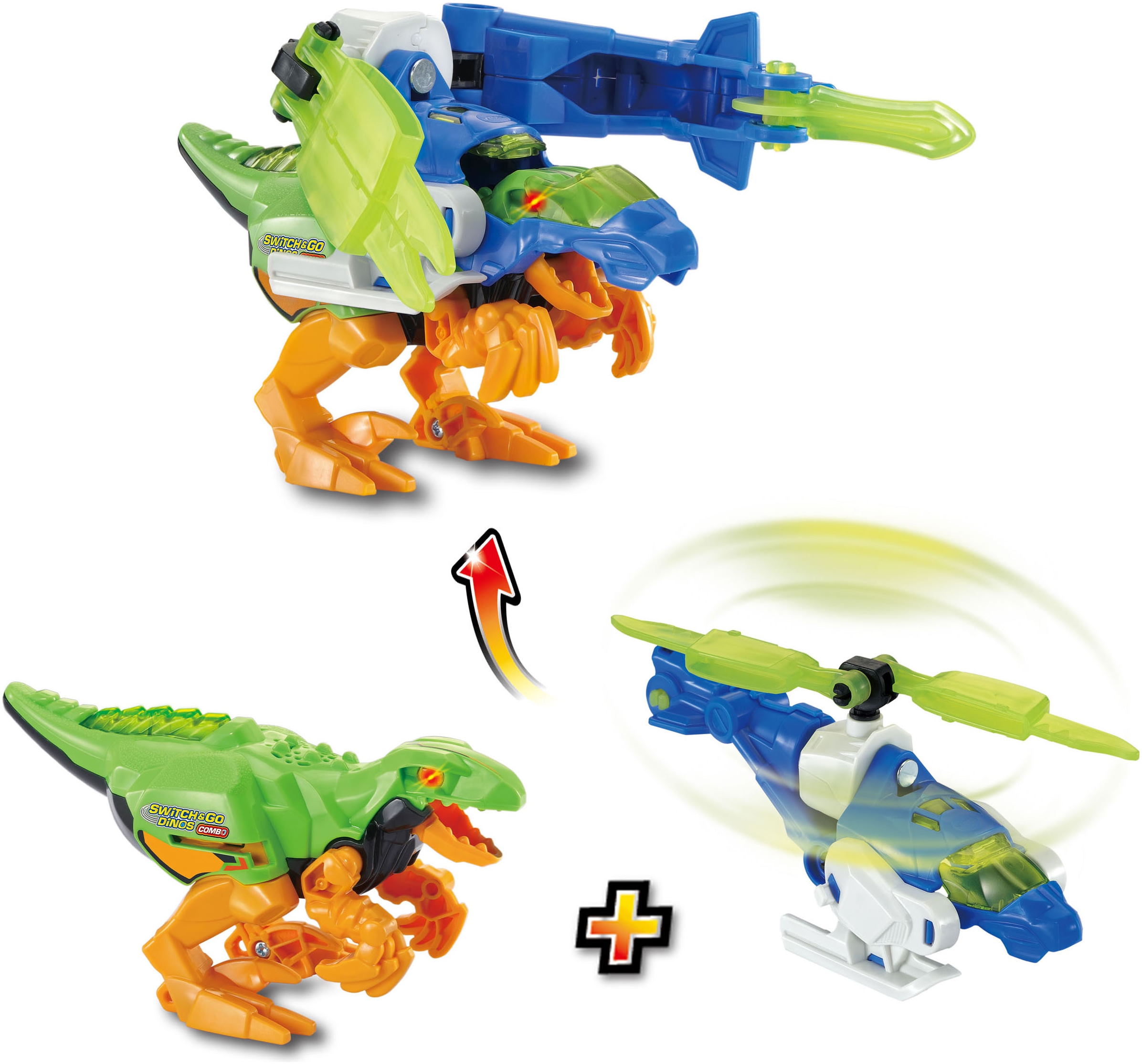 Vtech® Actionfigur »Switch & Go Dinos - Combo Velociraptor« mit Licht und Sound