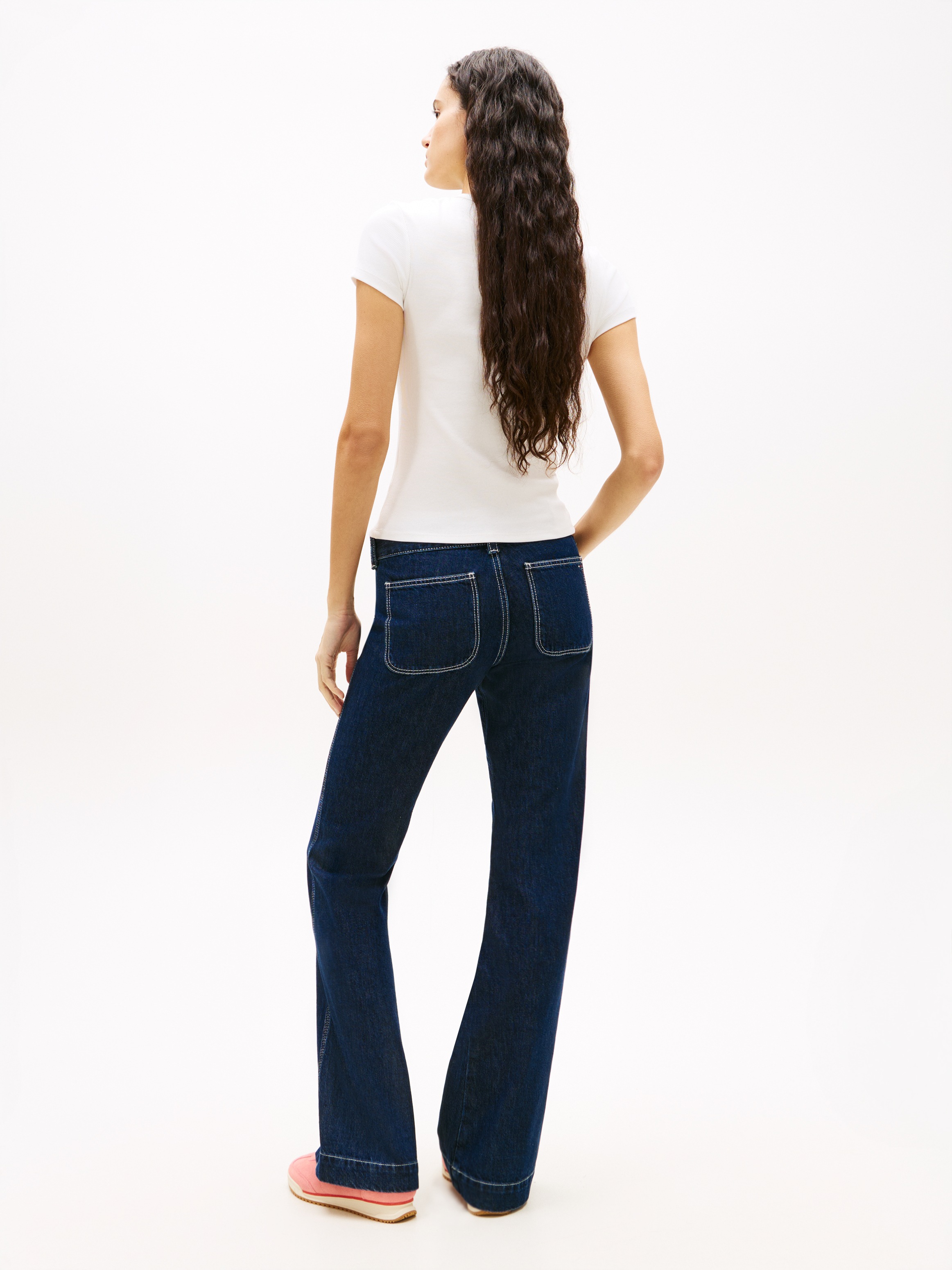 Tommy Jeans Kurzarmshirt »TJW 2PACK SLIM ESSENTIAL RIB SS« Packung, 2er-Pack, 2 Stk. mit gerippter Struktur