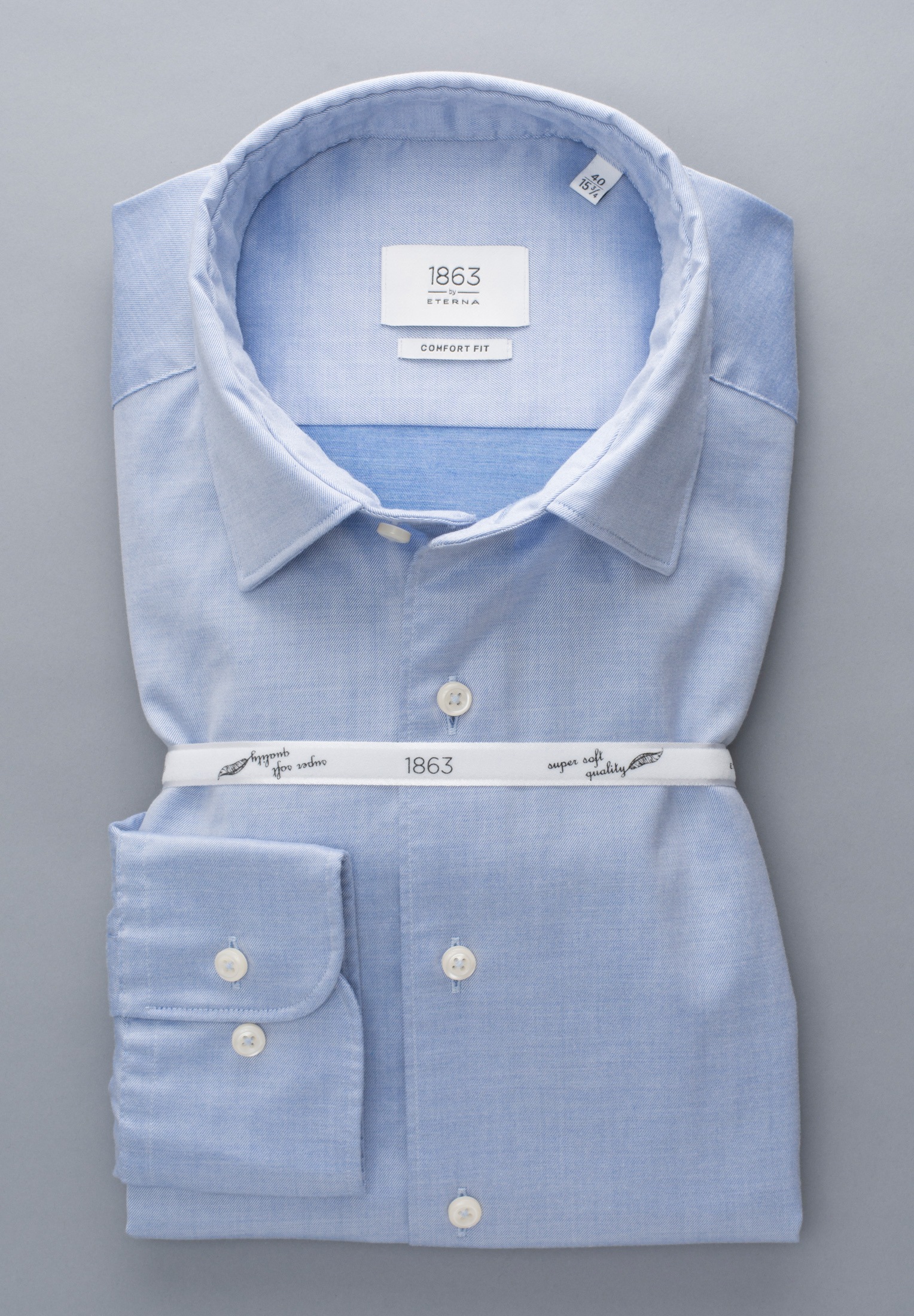 Eterna Langarmhemd »COMFORT FIT« EASY IRON (bügelleicht)