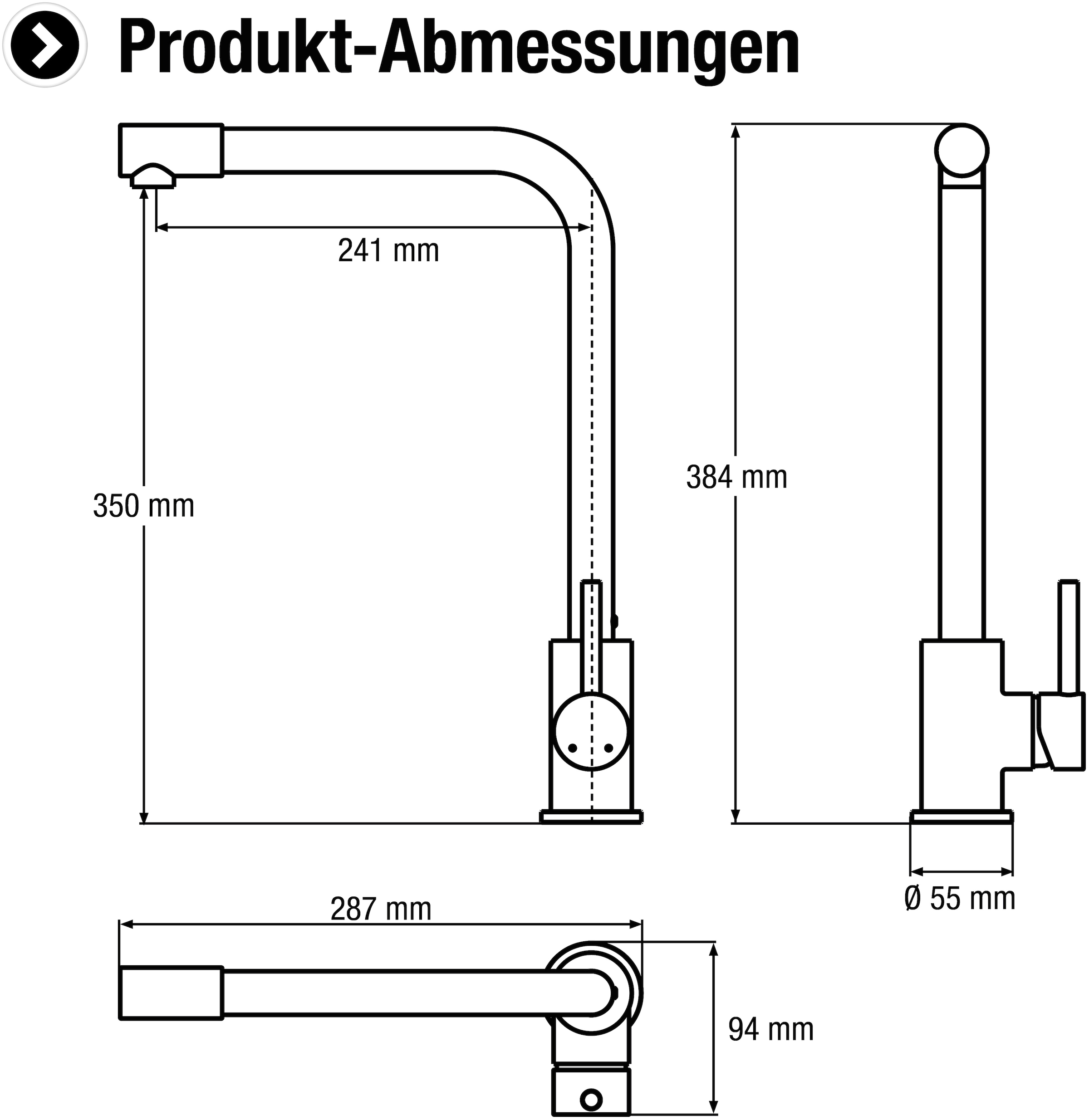 CORNAT Spültischarmatur »Einhebelmischer«