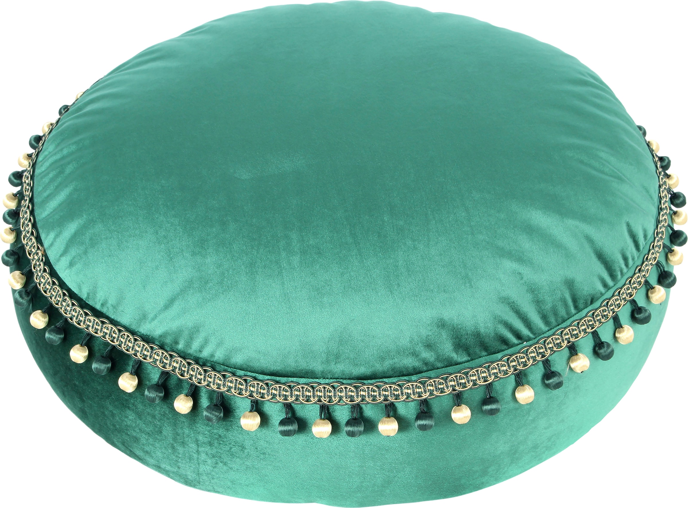 Kayoom Sitzhocker »Pouf Taj Mahal 425, samtweiche Oberfläche«, (1 St.), samtweich, farbig, modern, orientalisches Design