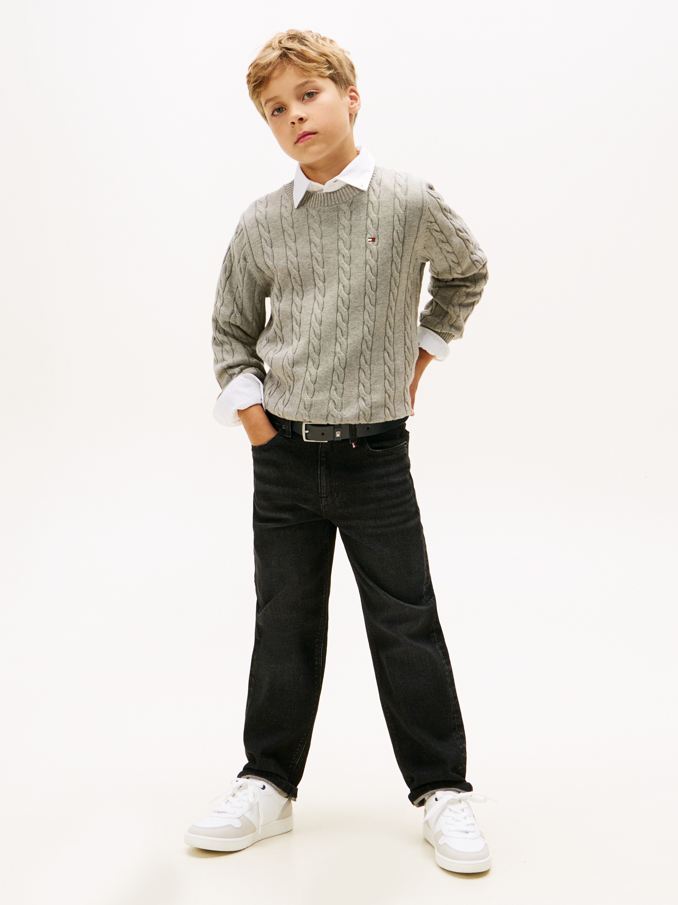 Tommy Hilfiger Strickpullover Regular fit, für Kinder bis 16 Jahre