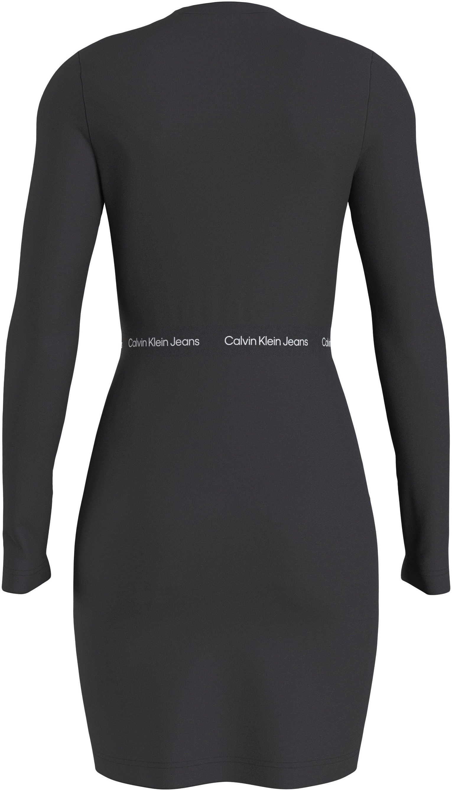 Calvin Klein Jeans Jerseykleid »LOGO ELASTIC MILANO LS DRESS«