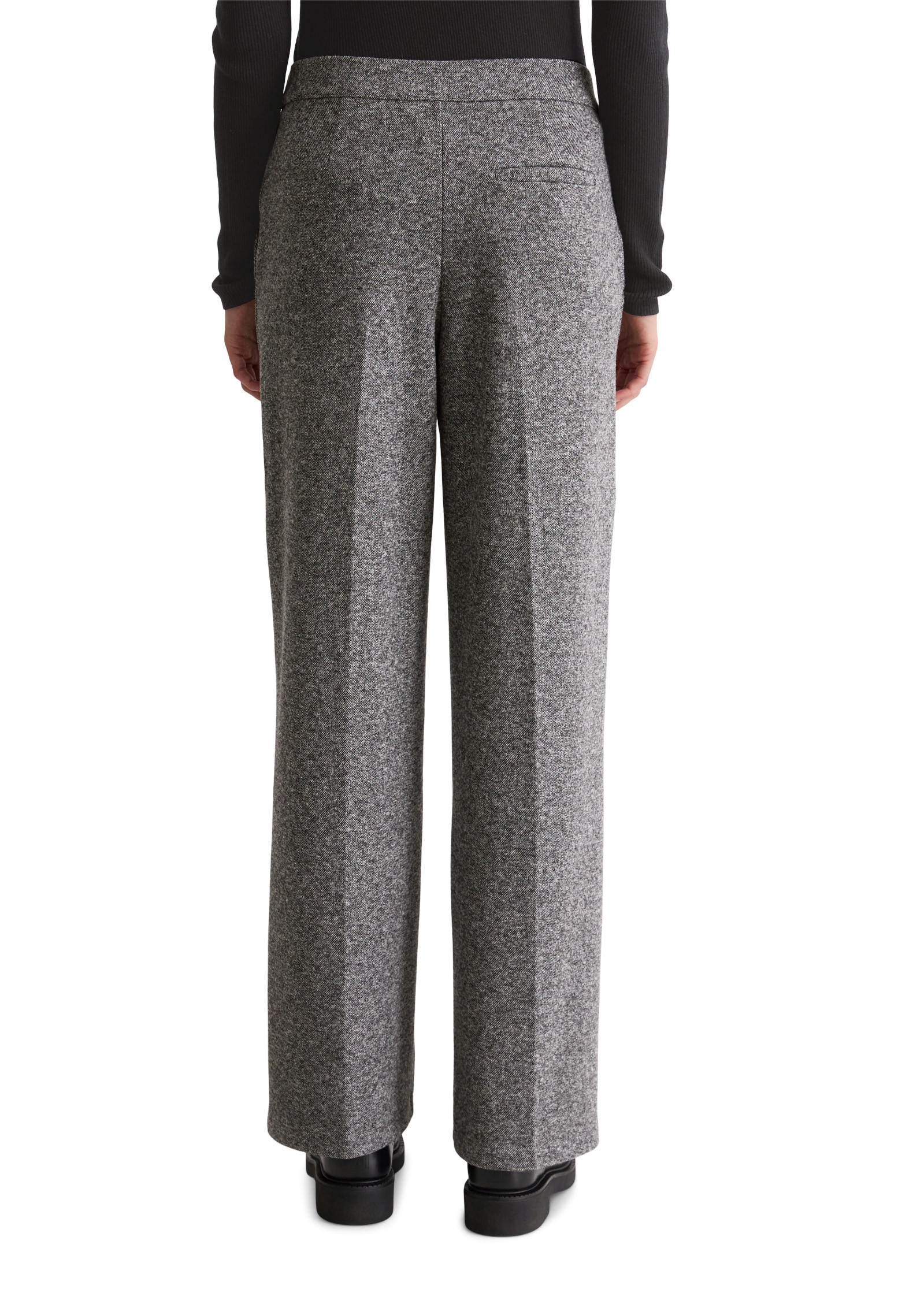 Marc O'Polo Jerseyhose, relaxed fit, Tweed Jersey, Schlupfstyle