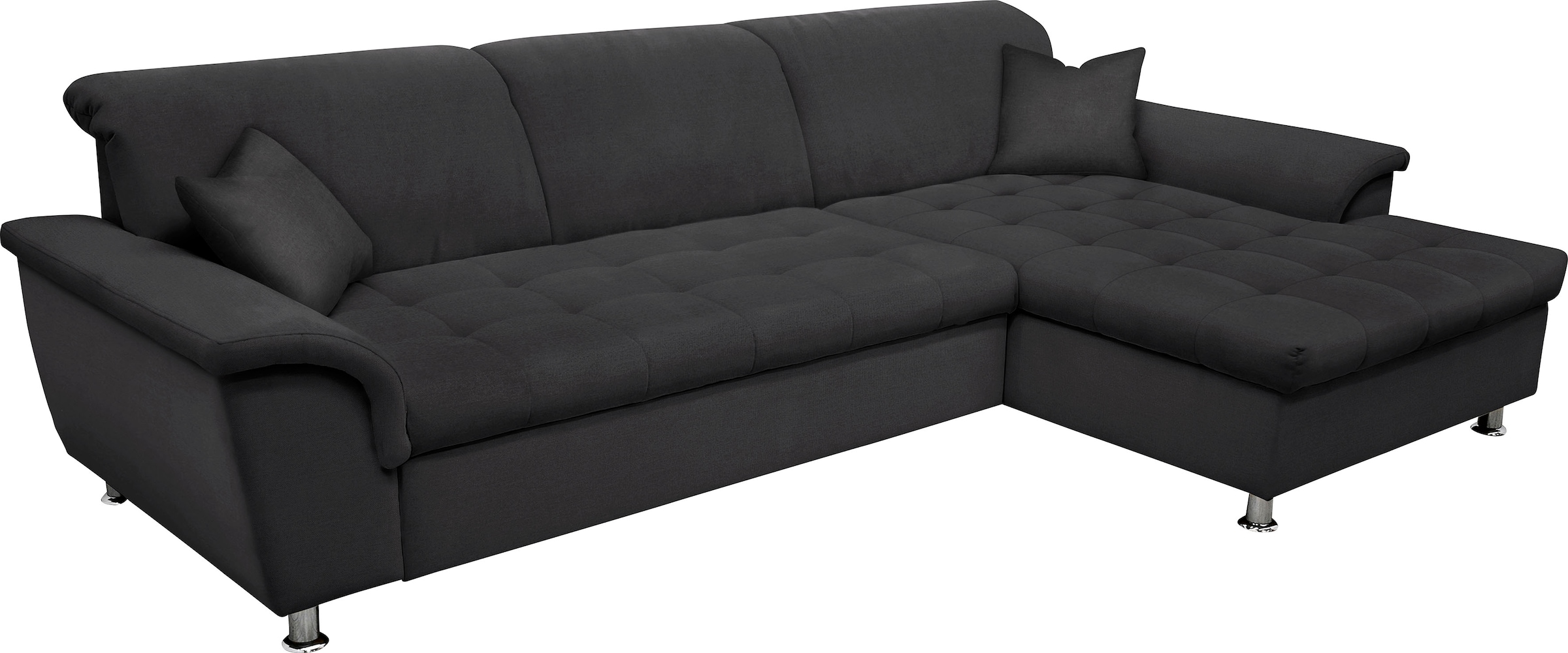 DOMO collection Ecksofa Franzi, wahlweise mit Bettfunktion, Bettkasten und Kopfteilverstellung