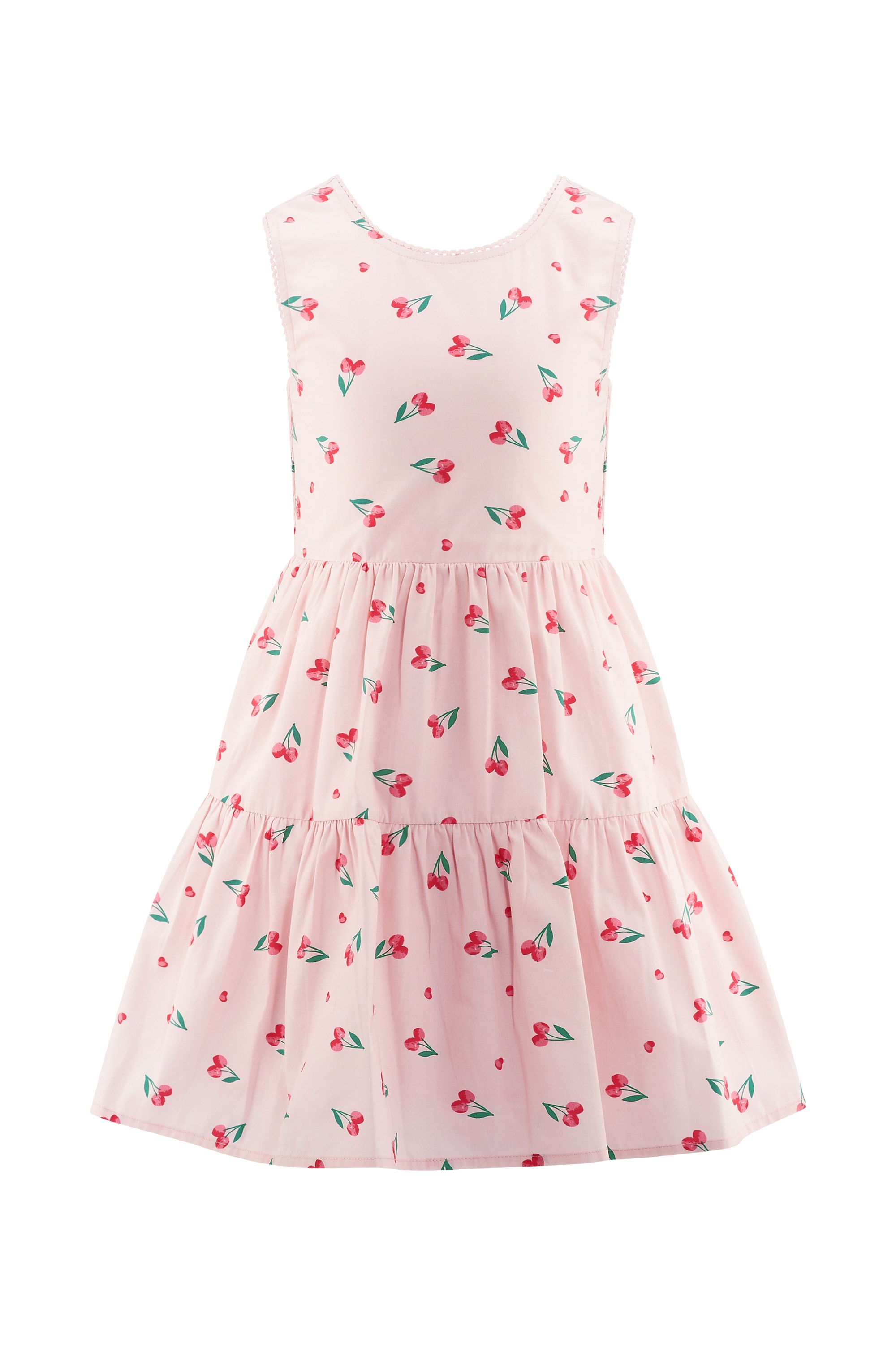 happy girls Sommerkleid mit breiten Trägern und Smokeinsatz im Rücken