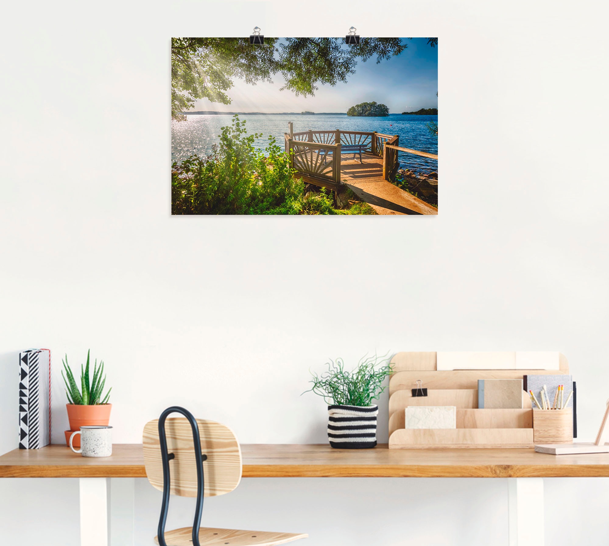 Artland Wandbild »Holsteinsche Schweiz Plöner See« Gewässer 1 Stk. tlg. als Leinwandbild, Poster in verschied. Größen