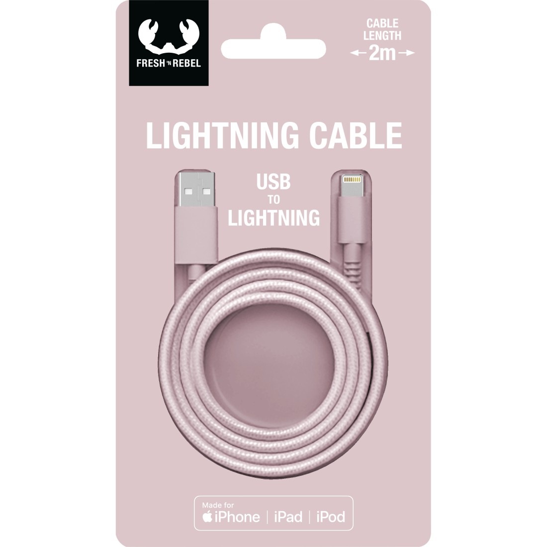 Fresh´n Rebel Smartphone-Kabel »USB - Lightning-Kabel "Fabriq", 2m«, Lightning-USB Typ A, 200 cm