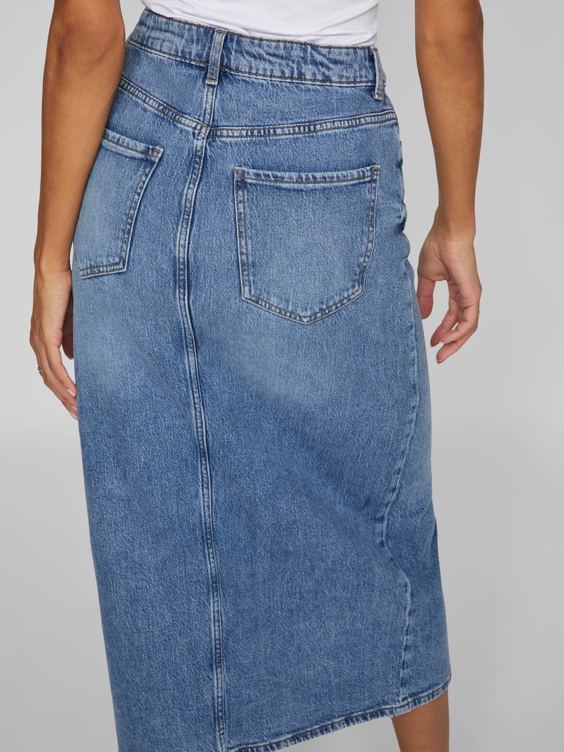 Vila Jeansrock »VIJAF HW MIDI DENIM SKIRT-NOOS«