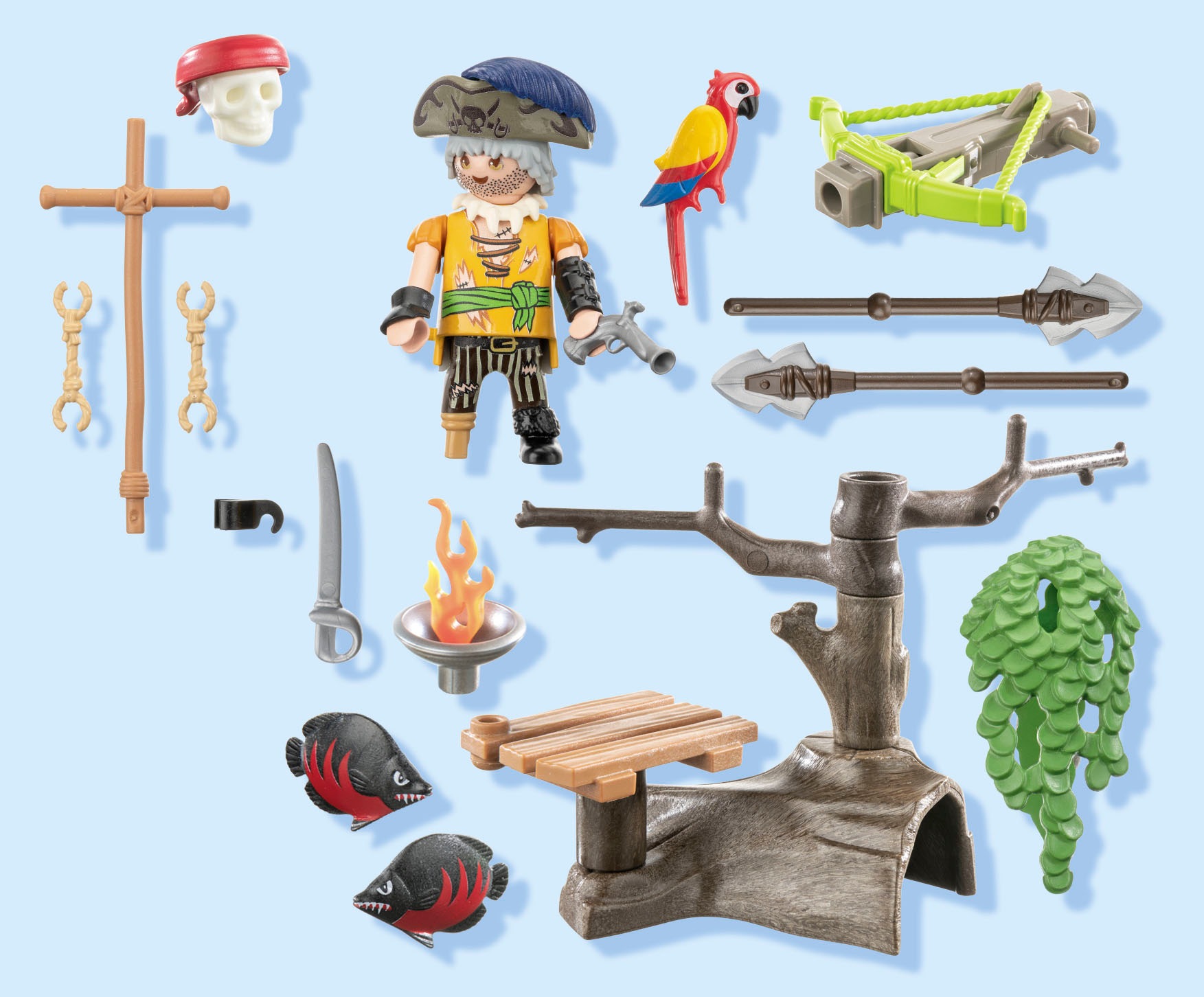 Playmobil® Konstruktions-Spielset »Pirat mit Balliste (71795), Playmobil Pirates«, (31 St.)