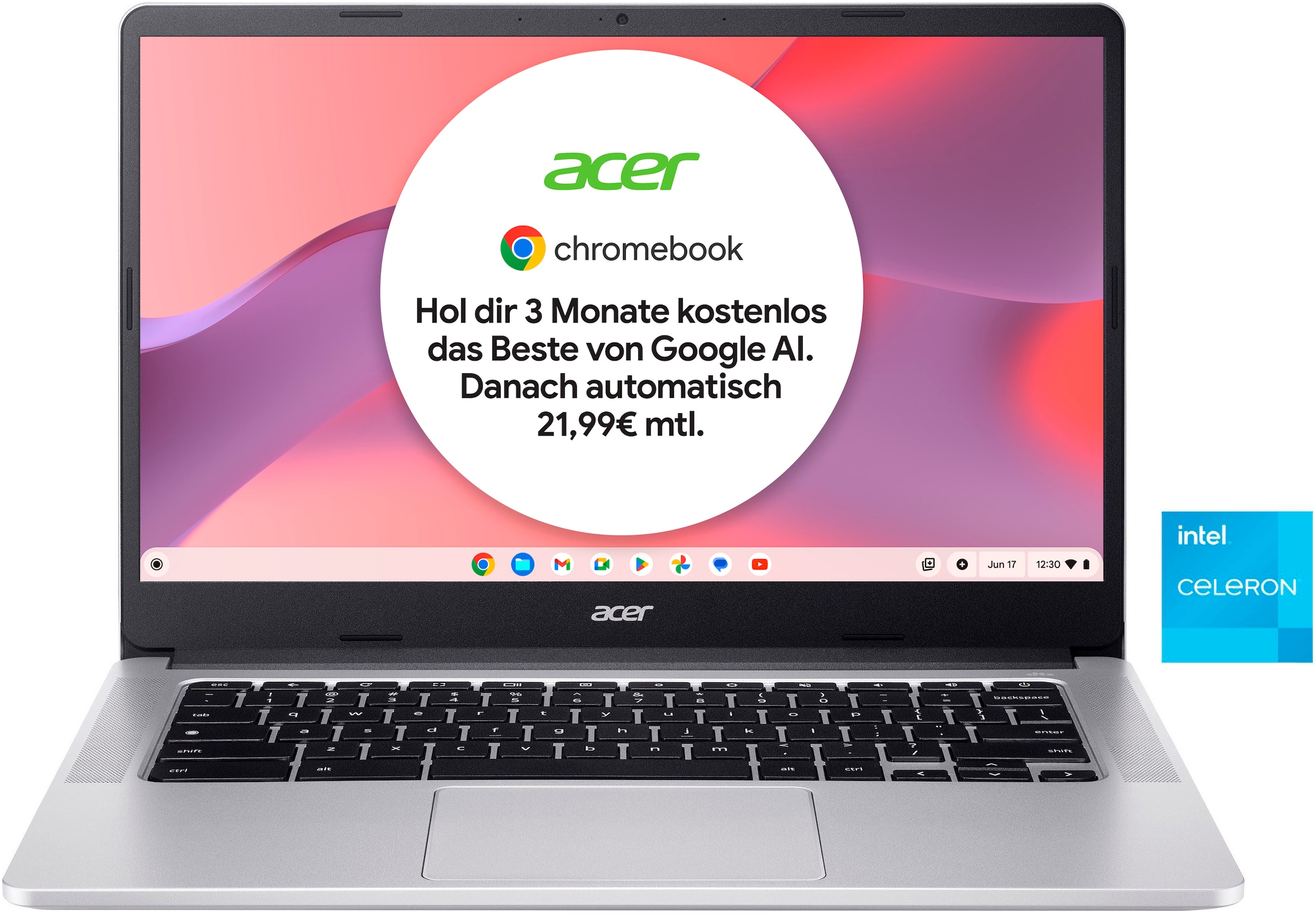 Notebook »CB314-3H-C3LK«, 35,56 cm, / 14 Zoll, Intel, Celeron, UHD Graphics, 128 GB SSD