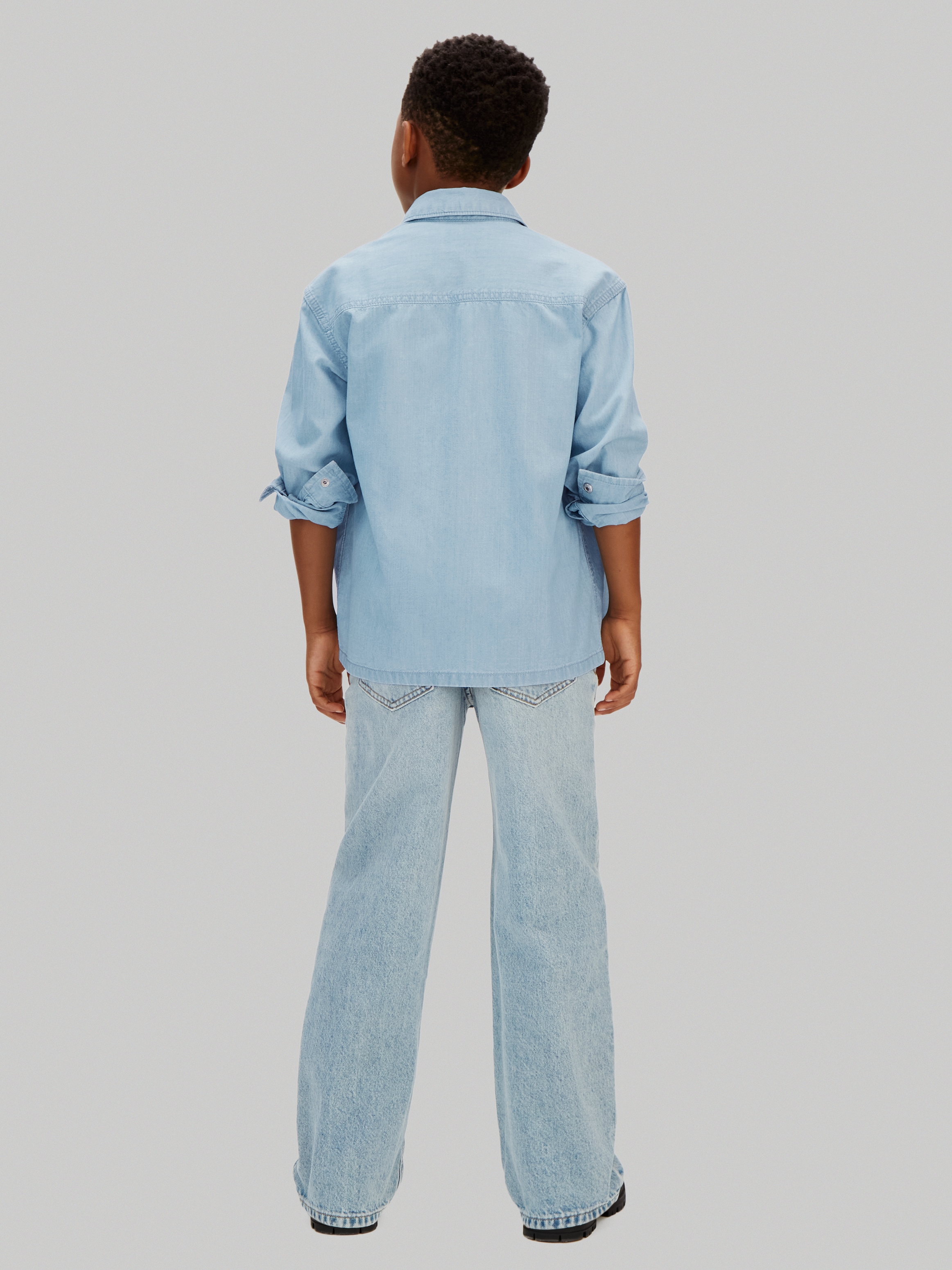 Calvin Klein Jeans Jeanshemd »CHAMBRAY WOVEN« Regular fit für Kinder mit Brusttasche