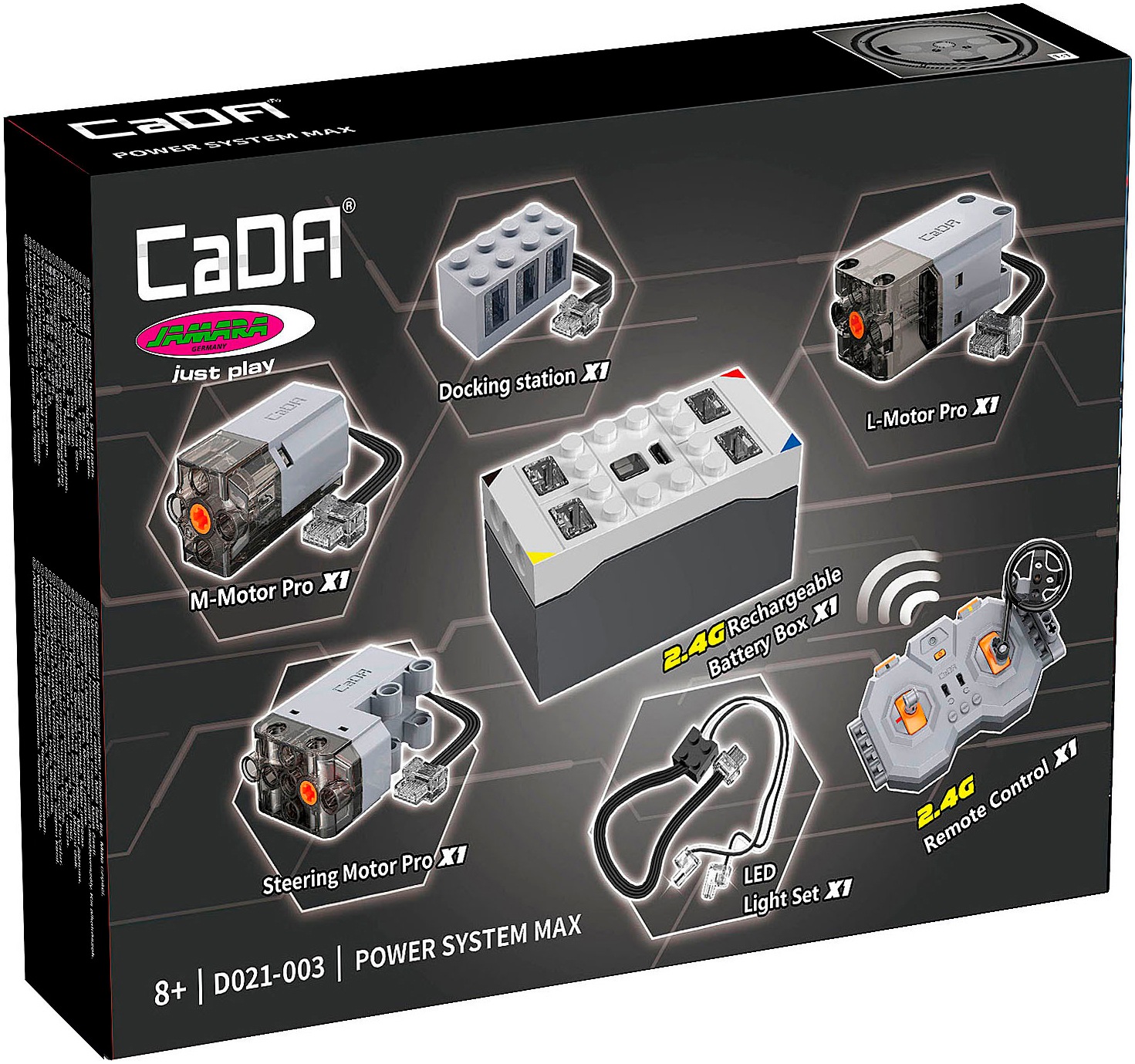 Jamara Konstruktionsspielsteine »CaDA, Power System Max Bricks (402896)« zur Ergänzung von CaDA Technikmodellen