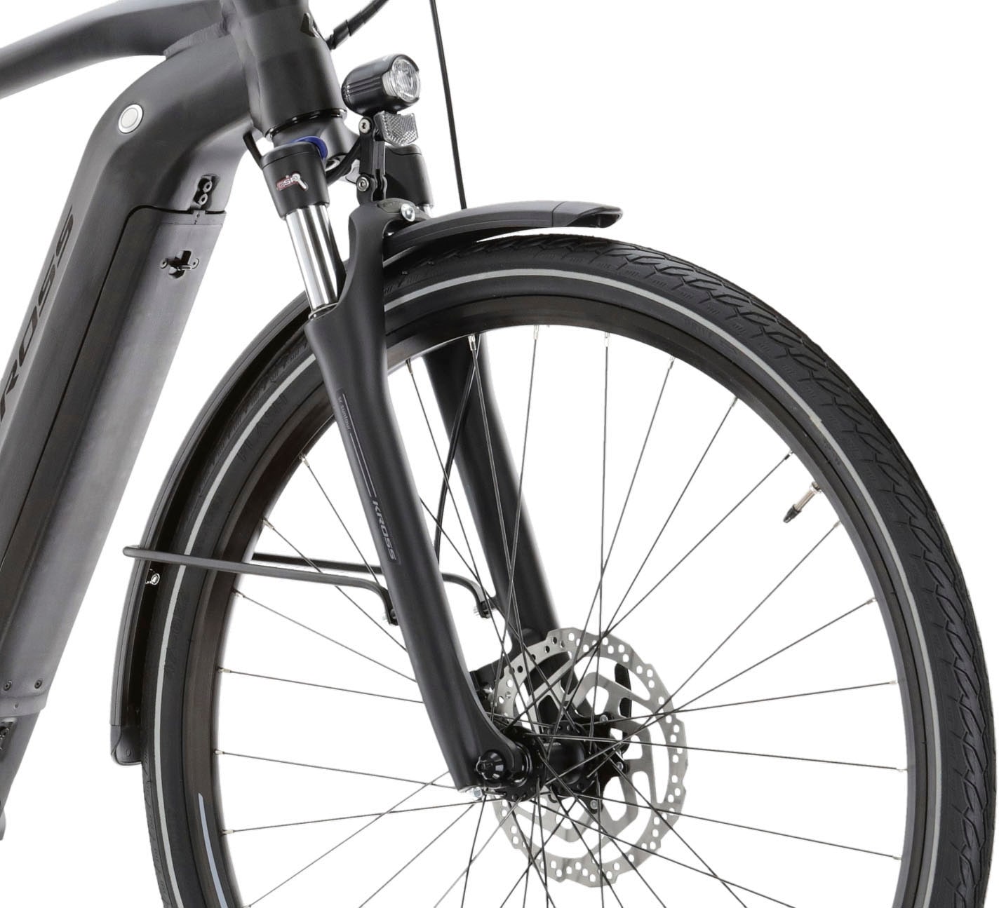 Kross E-Bike »E-Trekkingrad Trans Hybrid 4.0 28 Zoll schwarz«, 9 Gang, Shimano, Acera T3000, Mittelmotor 250 W, Pedelec, Elektrofahrrad für Herren