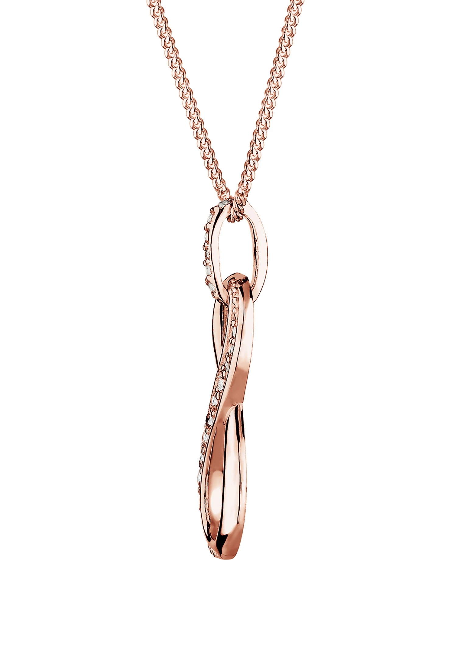 Elli Silberkette »Halskette Infinity Love Symbol Zirkonia 925 Silber«