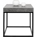 TemaHome Couchtisch »Petra«, mit einer Tischplatte in Beton-Optik und einem schönen schwarzen Beingestell