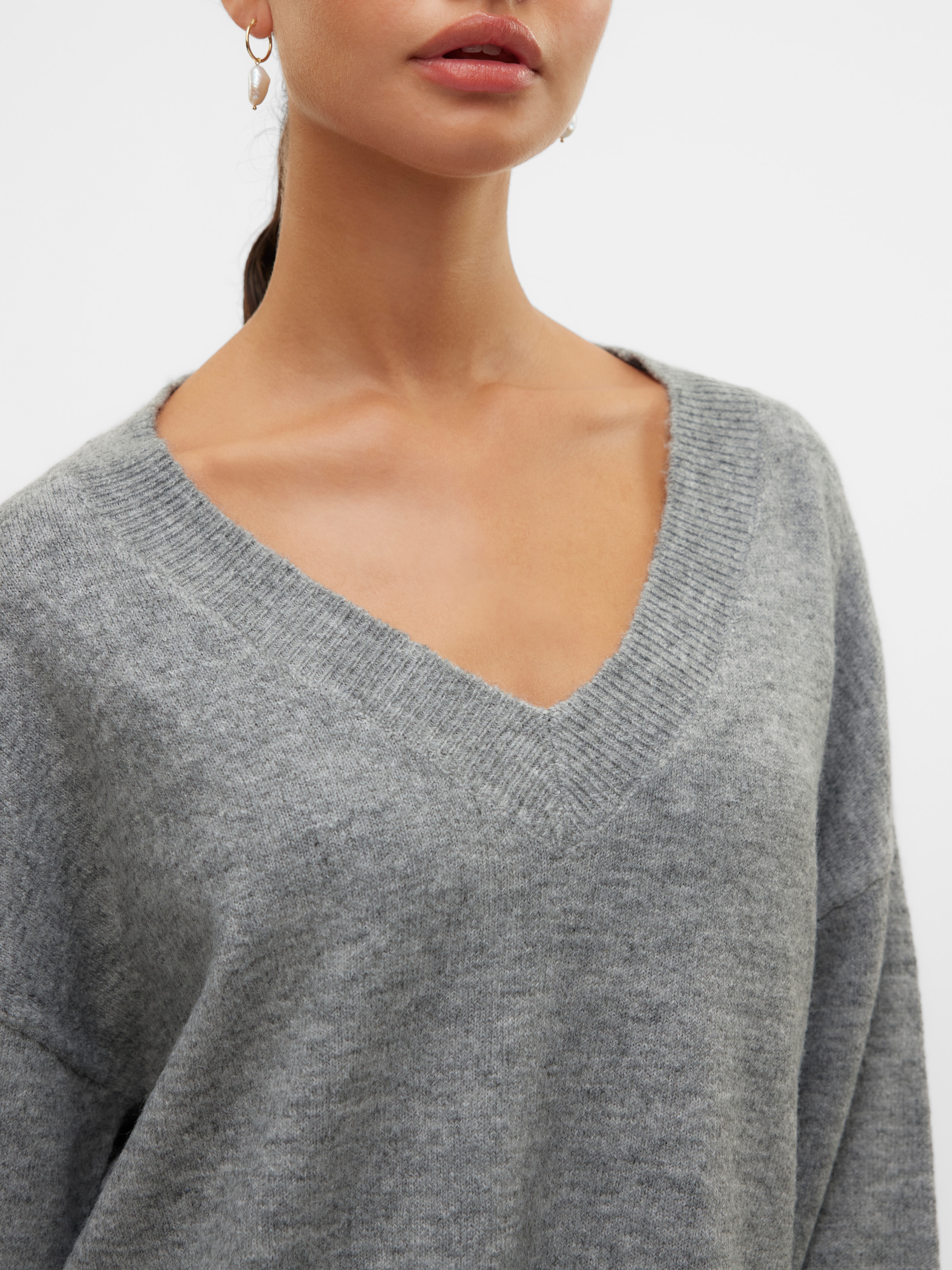 Vero Moda V-Ausschnitt-Pullover »VMJUPITER LS V-NECK PULLOVER BF«